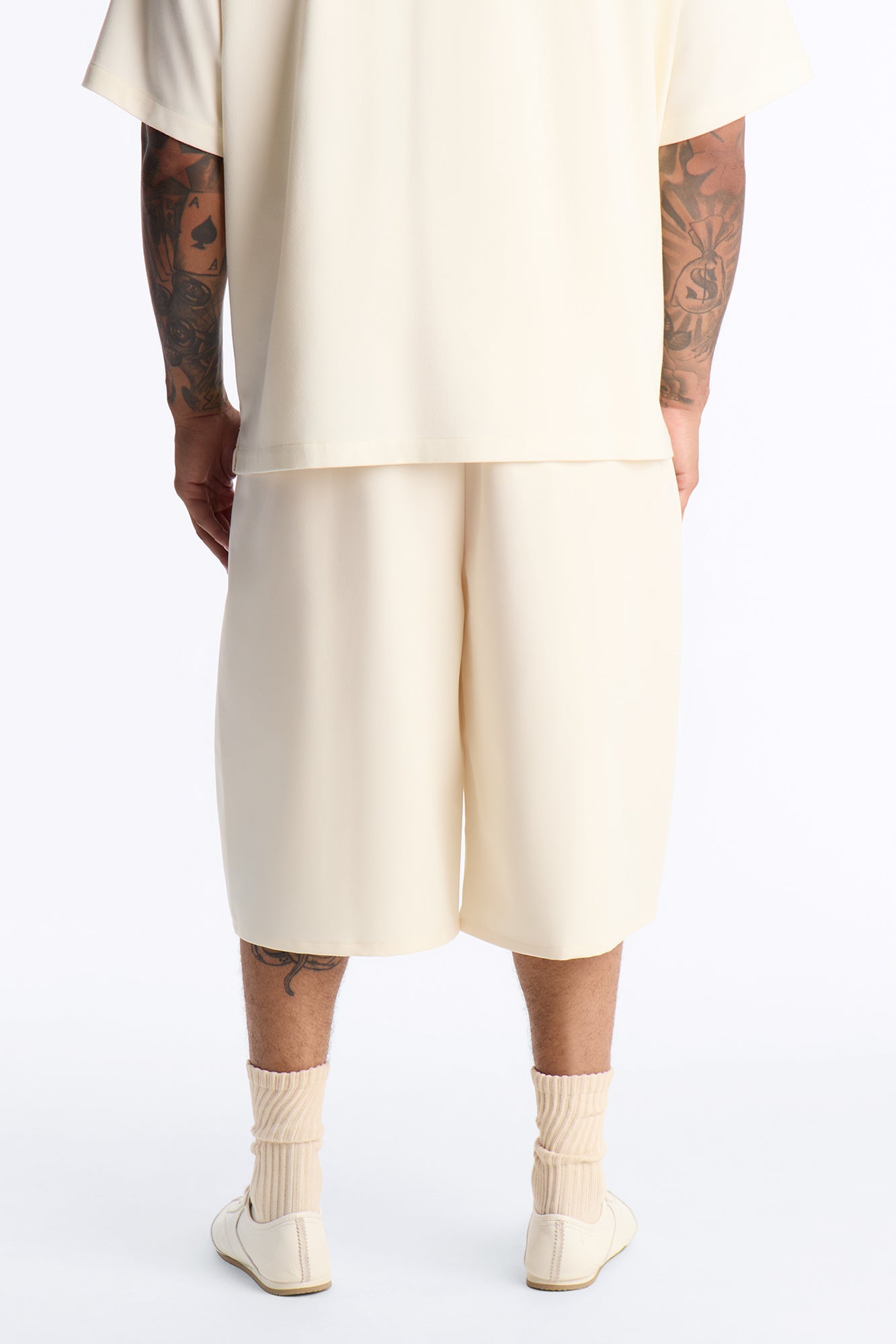 Laguna Baggy Trouser Short - Cream
