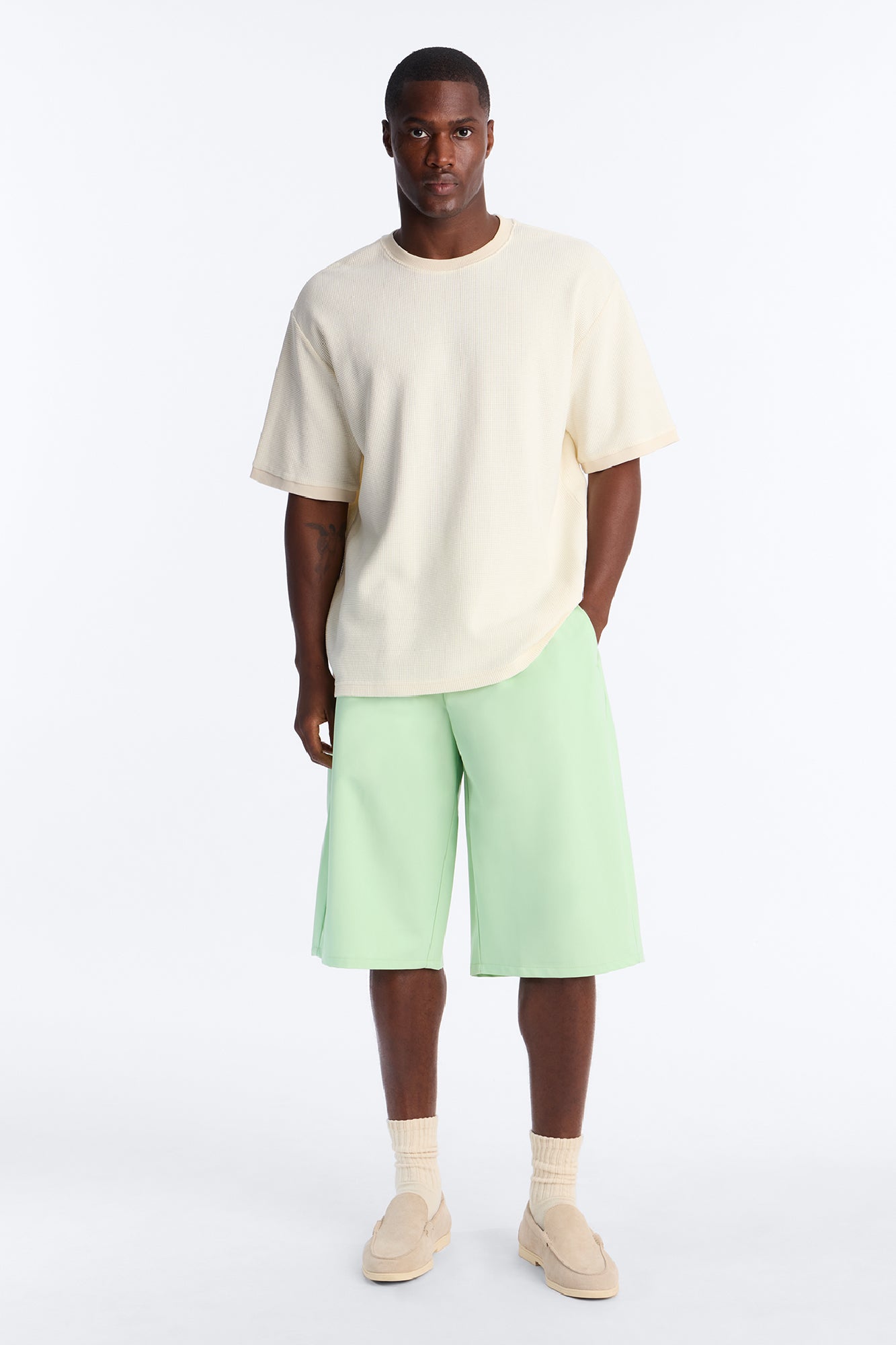 Laguna Baggy Trouser Short - Green