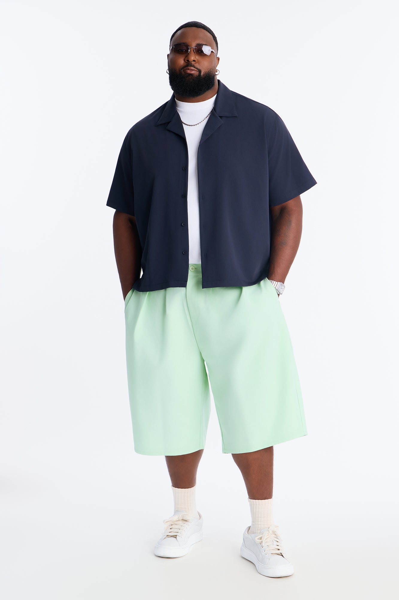 Laguna Baggy Trouser Short - Green