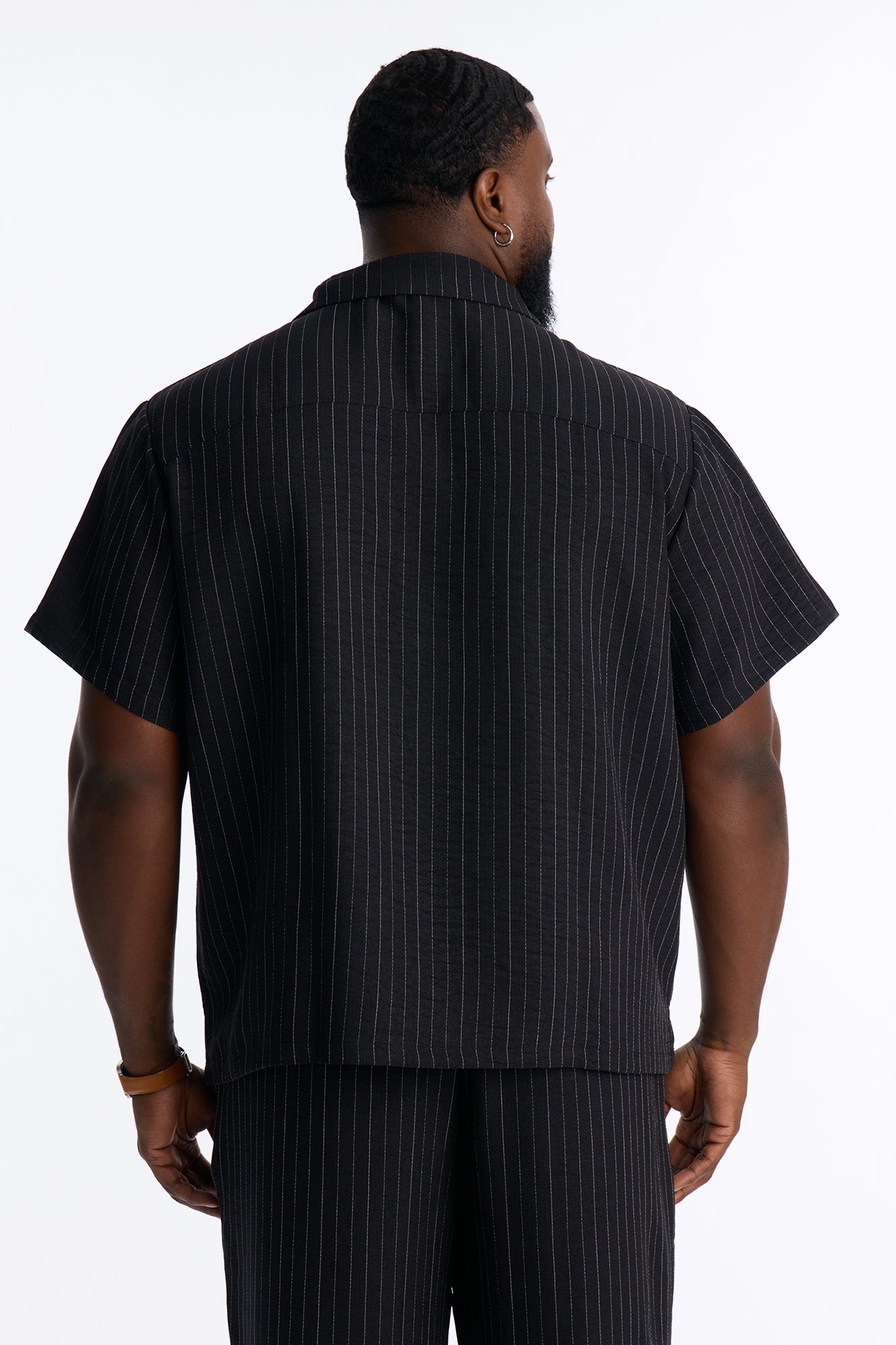 Off Stitch Relaxed Cuban Collar Shirt - Black/combo