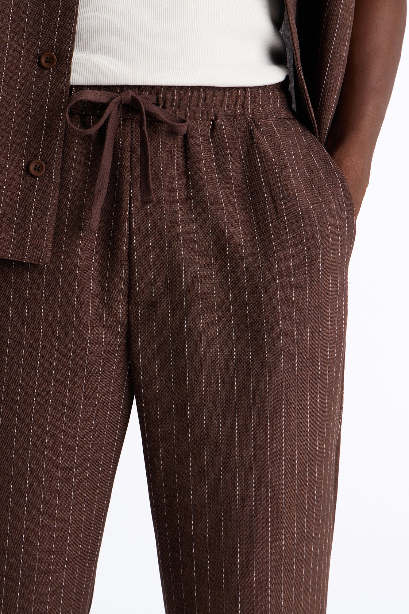 Off Stitch Relaxed Pant - Brown/combo
