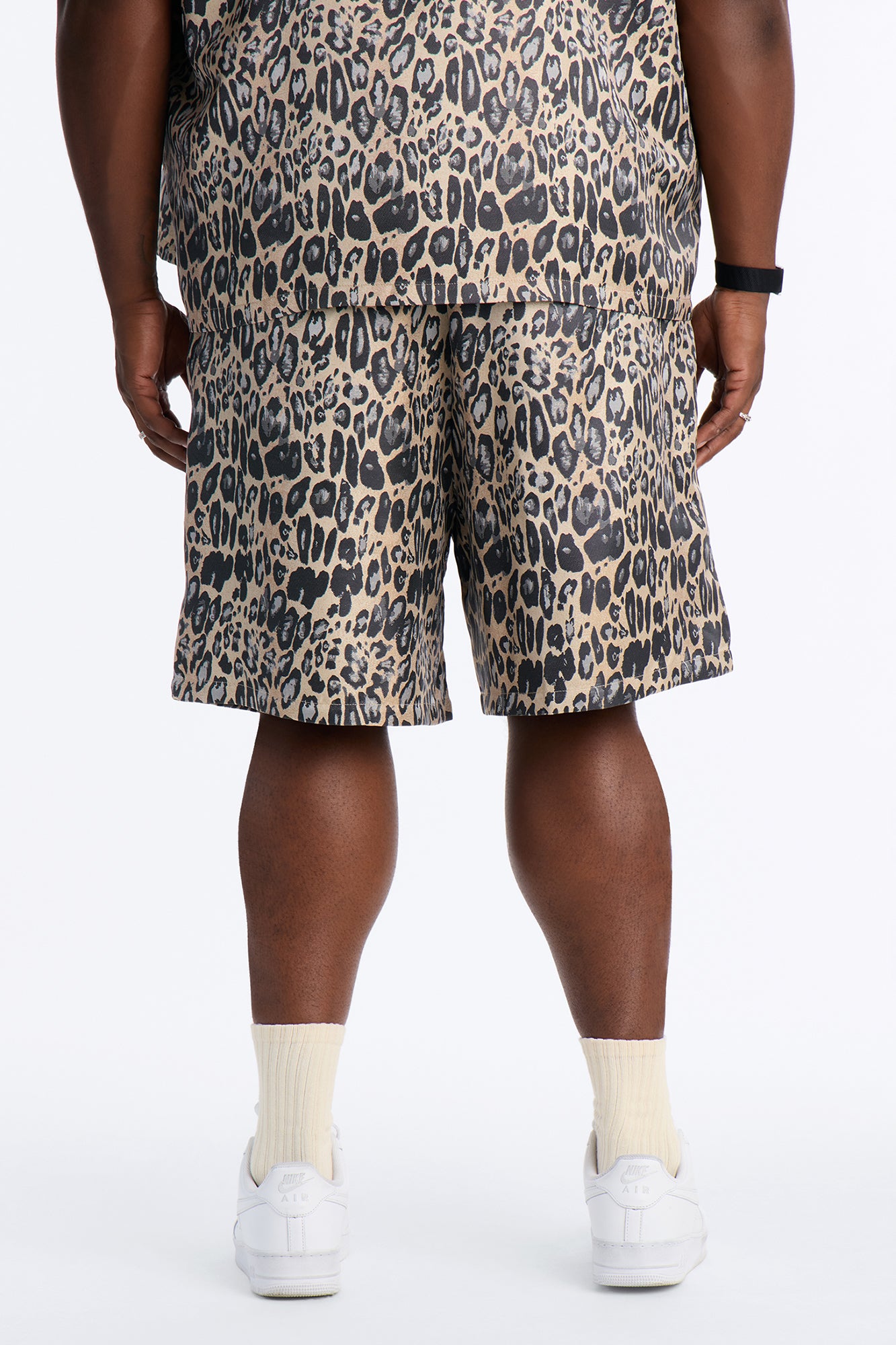 Onyx Leopard Relaxed Short - Khaki/combo