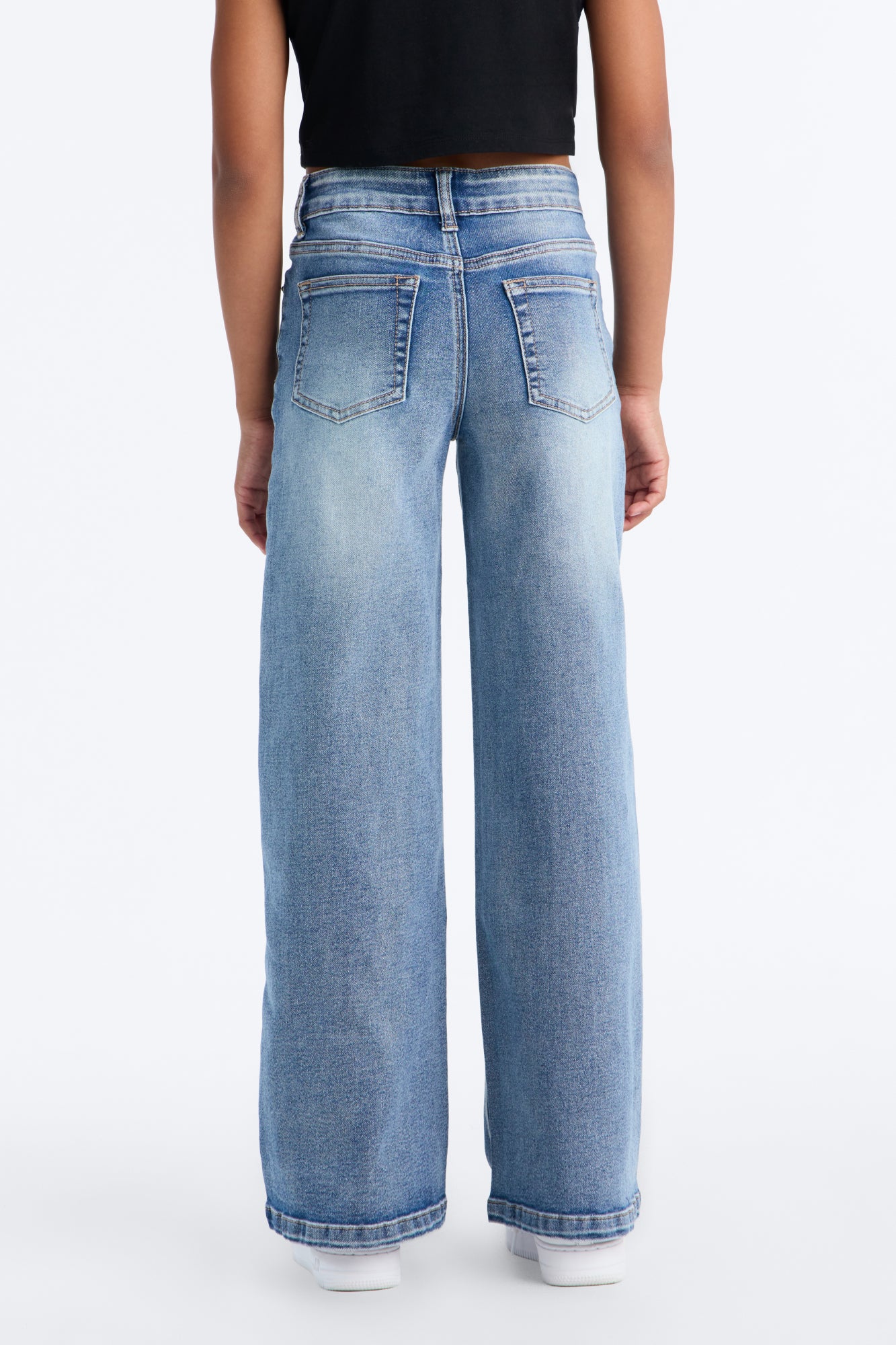 Mini Bows For Days Wide Leg Jeans - Medium Wash
