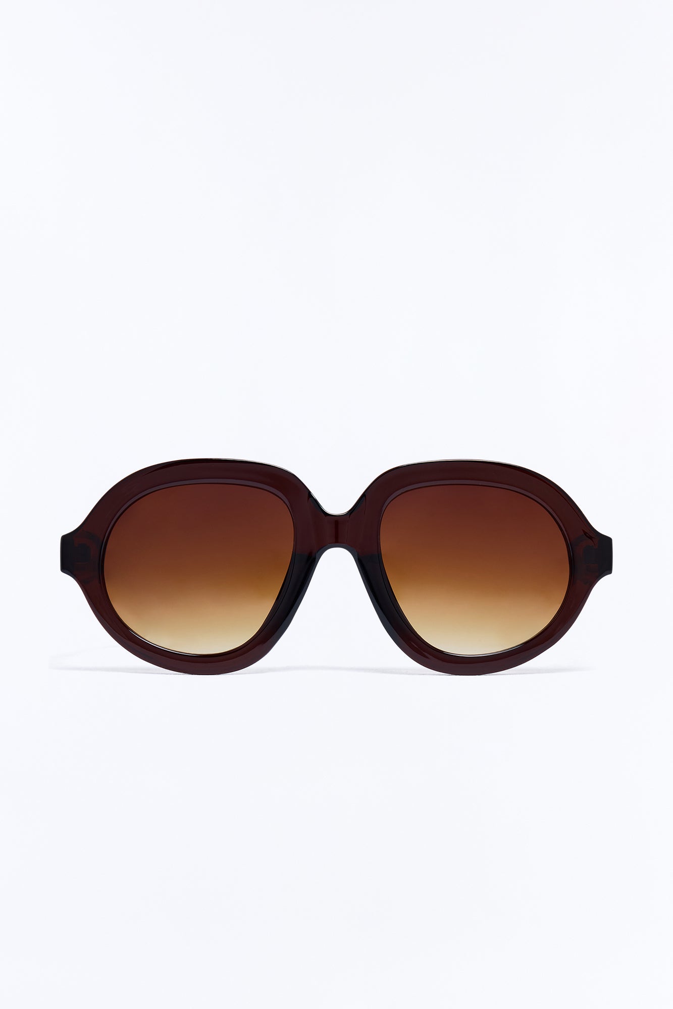 Funk Town Round Sunglasses - Brown