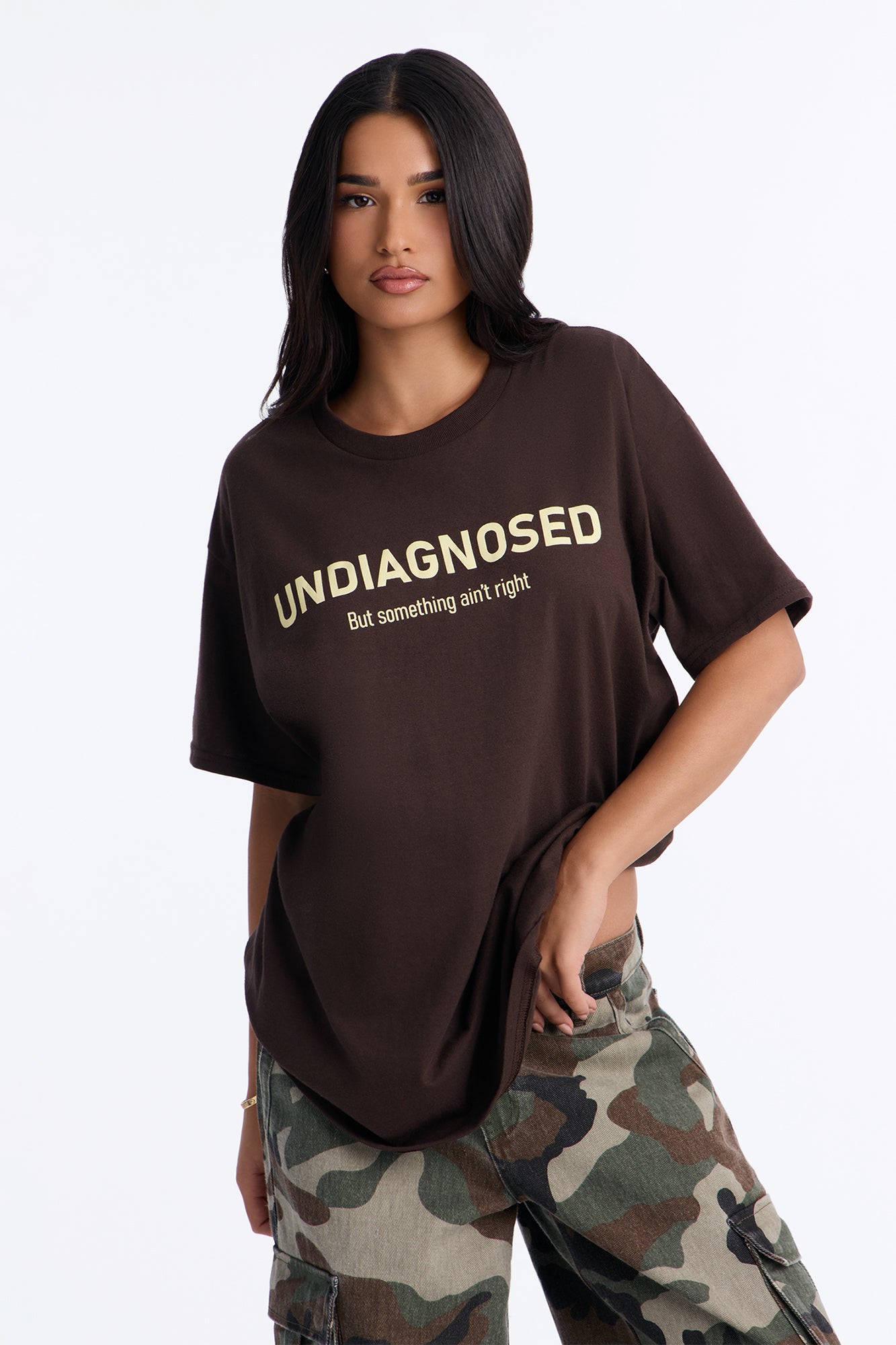 Something Aint Right Tee - Brown