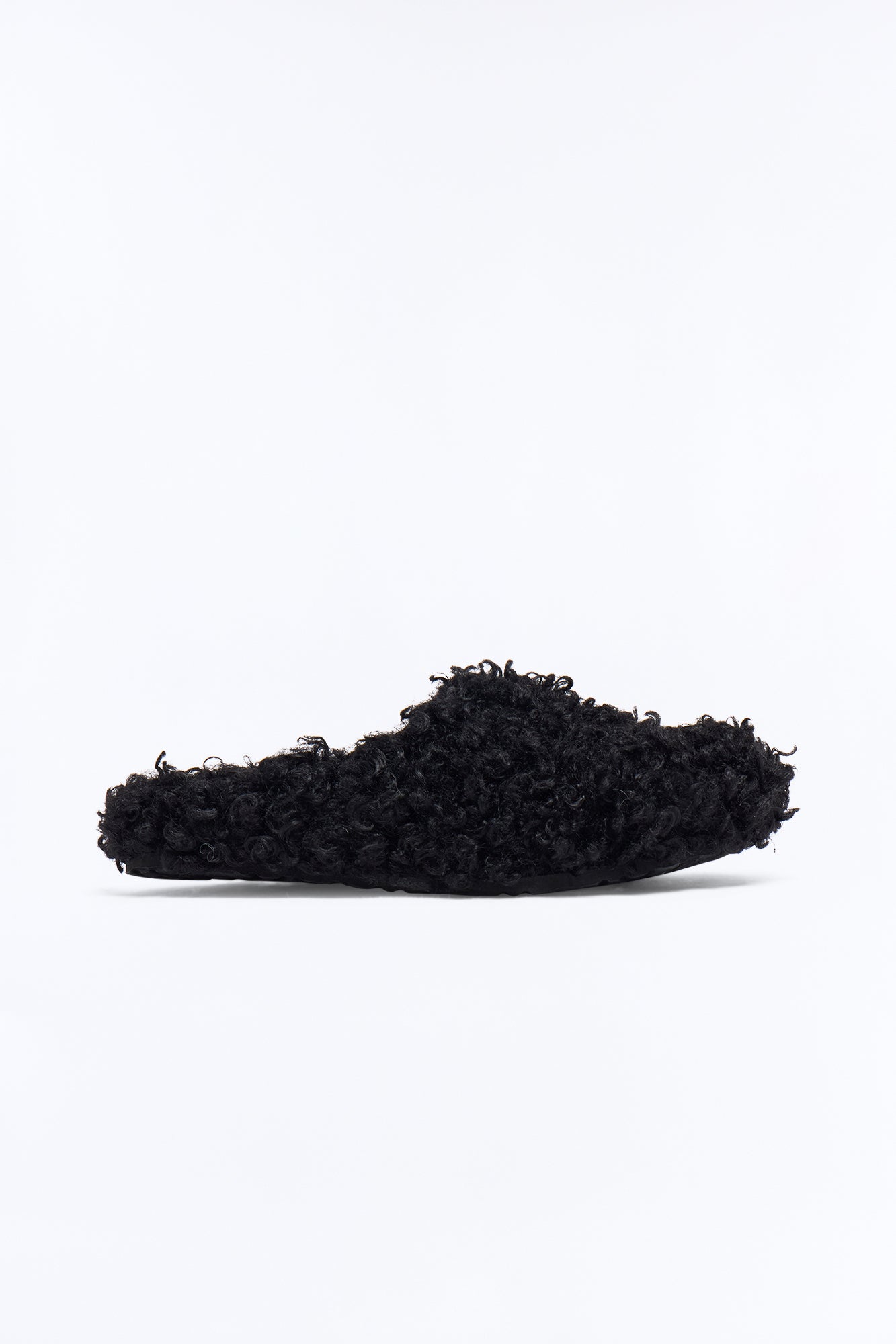 Kari Sherpa Flats - Black