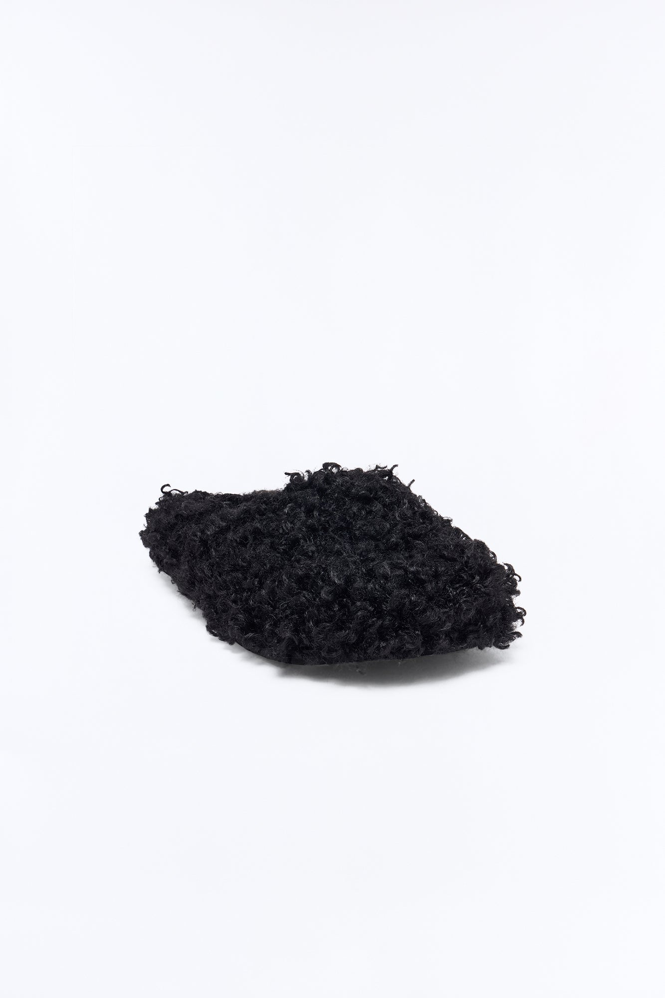 Kari Sherpa Flats - Black