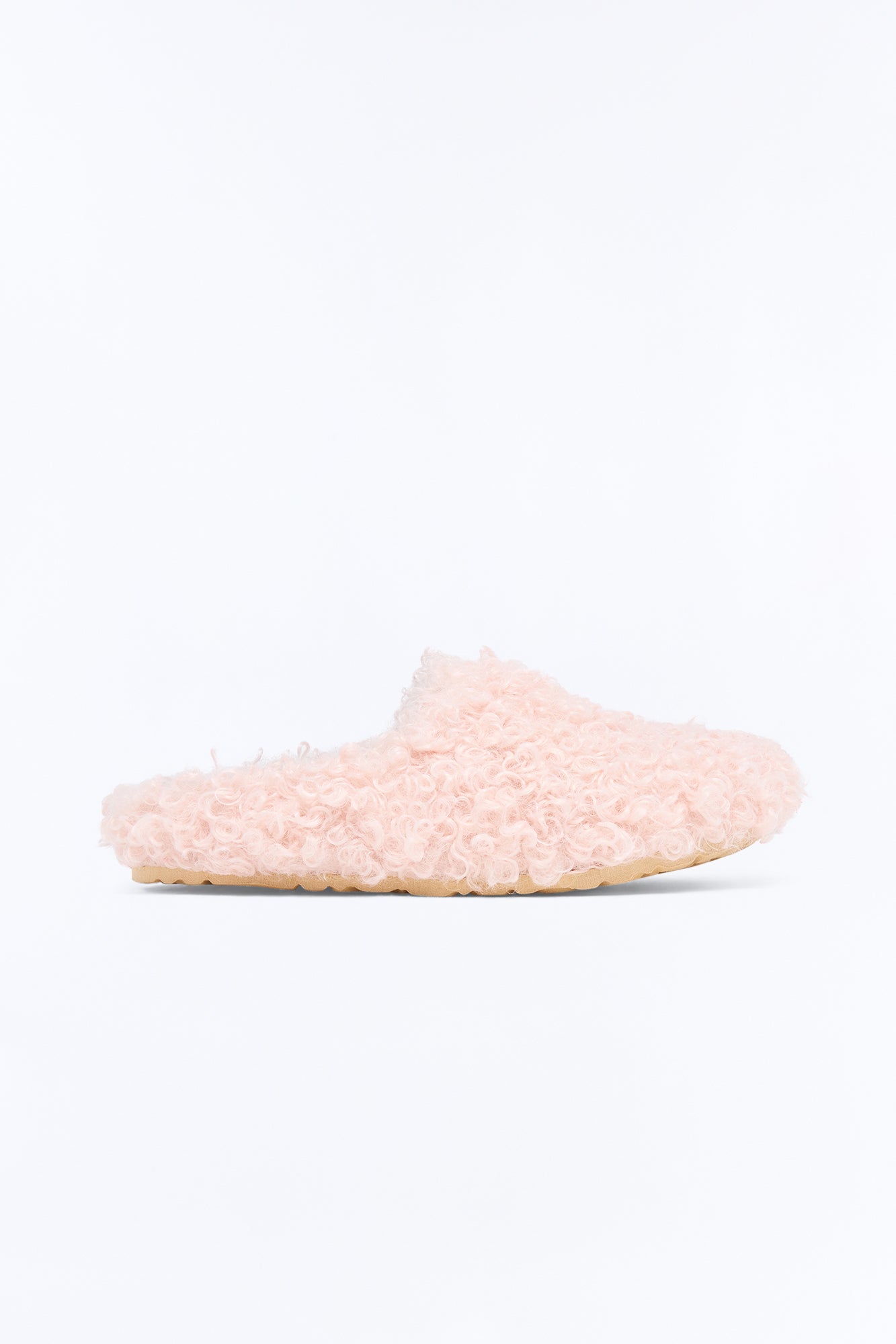 Kari Sherpa Flats - Blush