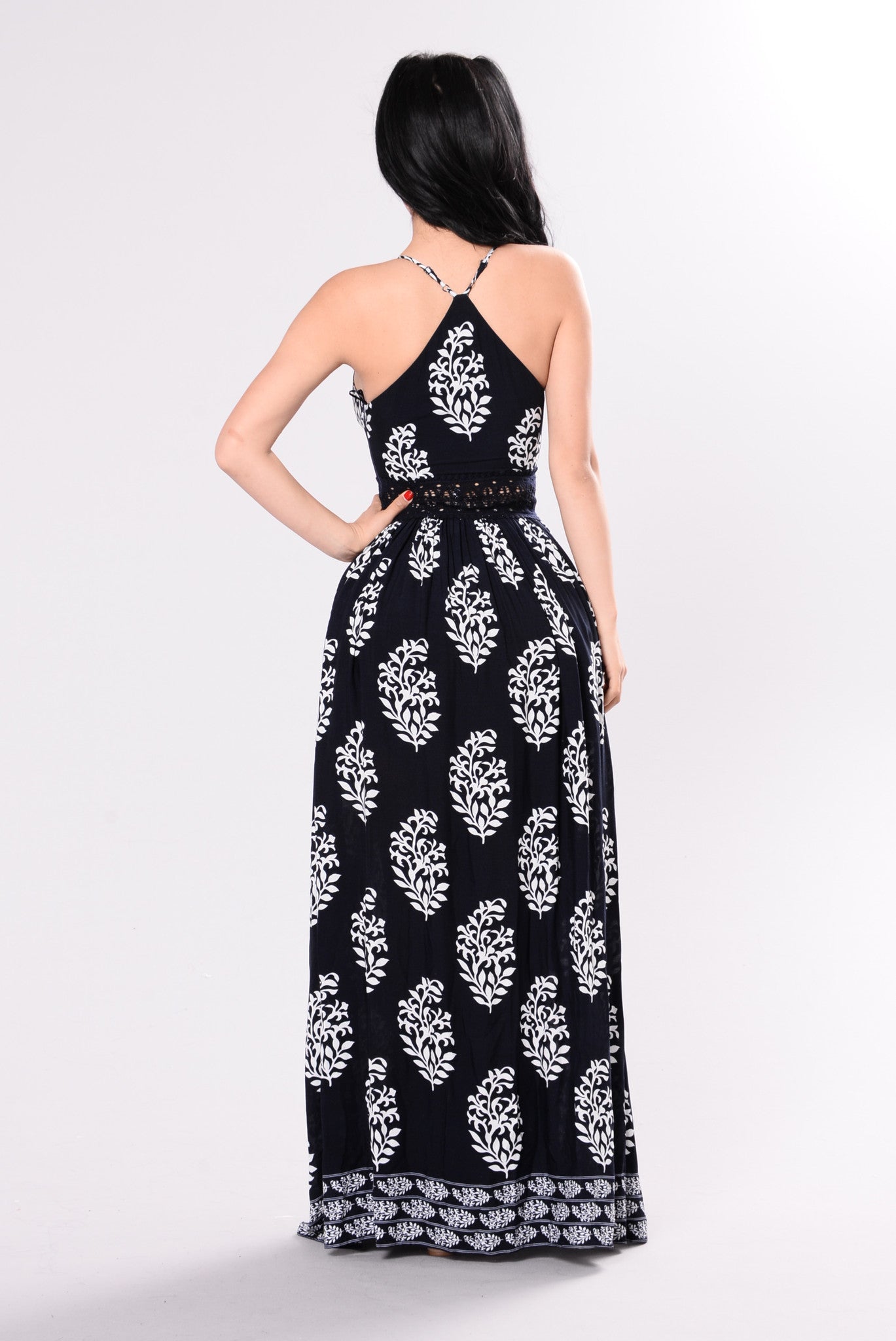 Holy Slit Dress - Navy
