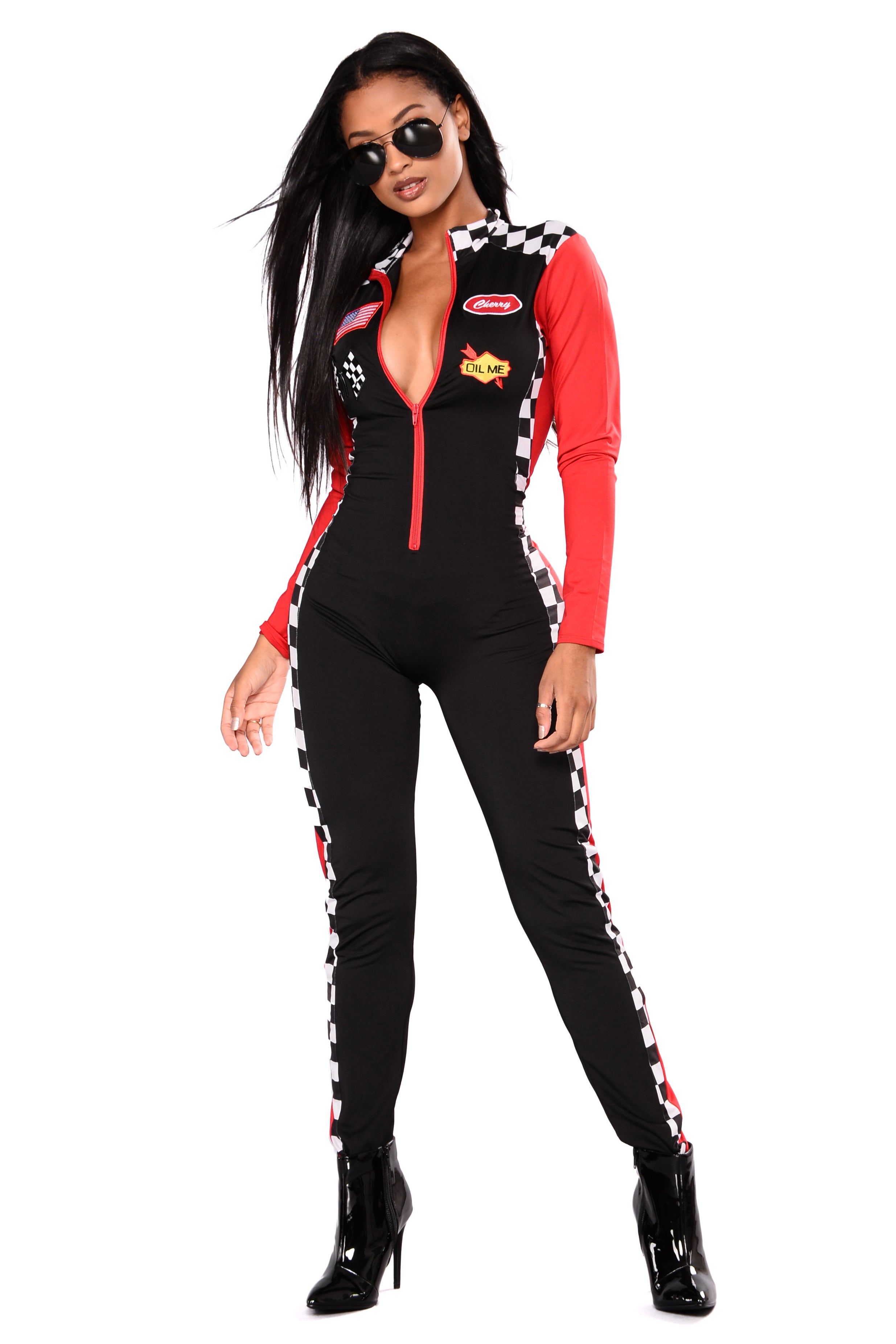 Burning Rubber 3 Piece Costume Set - Black