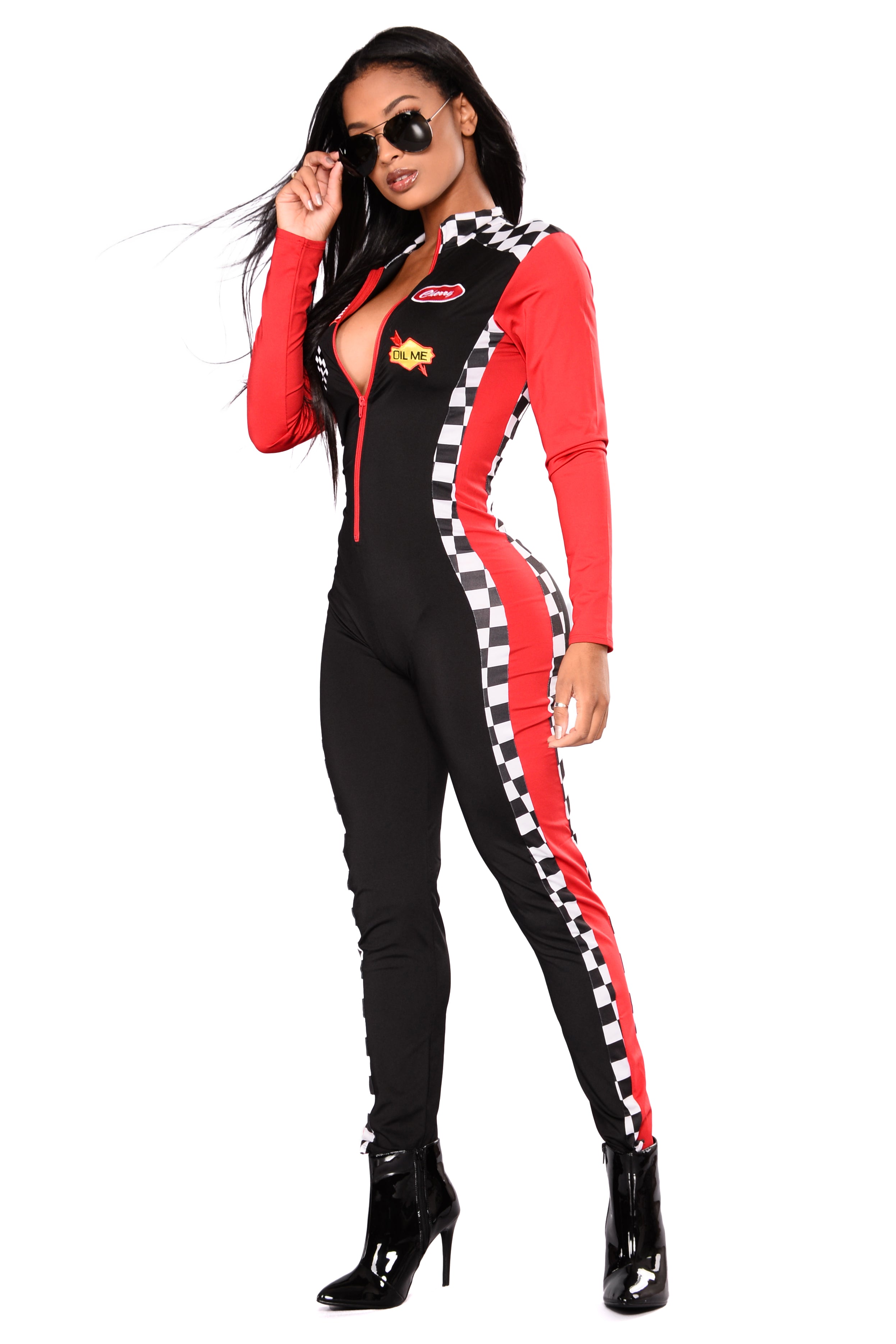 Burning Rubber 3 Piece Costume Set - Black