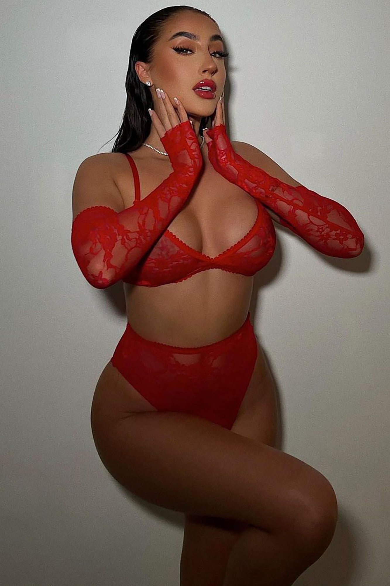 Feels Good Being Bad 3 Piece Set - Red