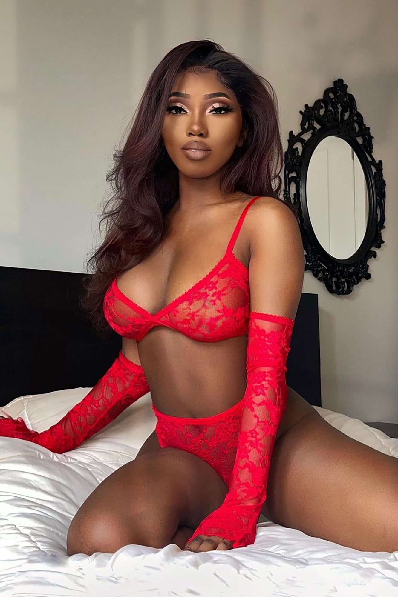 Feels Good Being Bad 3 Piece Set - Red