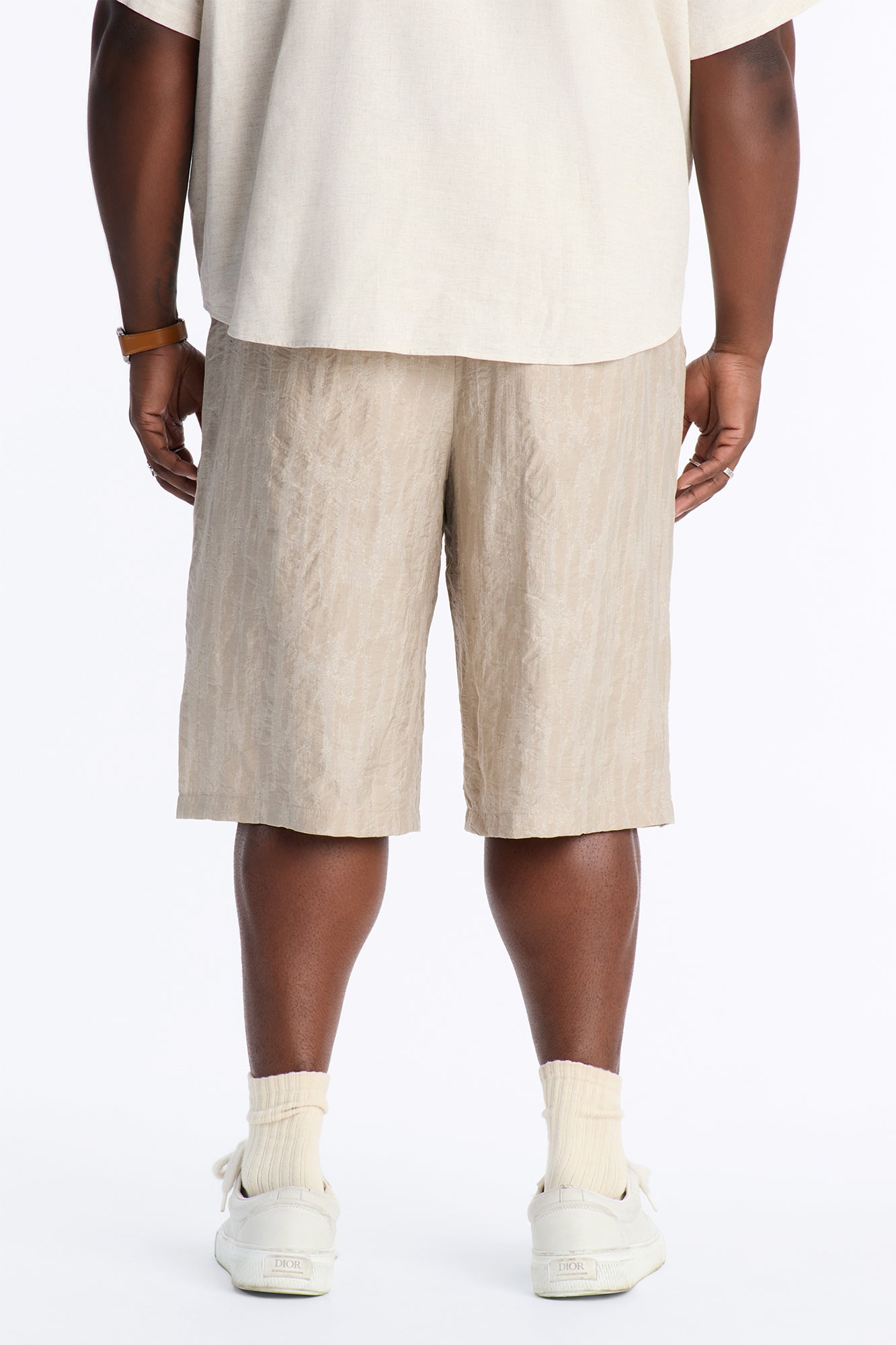 Savanna Textured Relaxed Short - Oatmeal