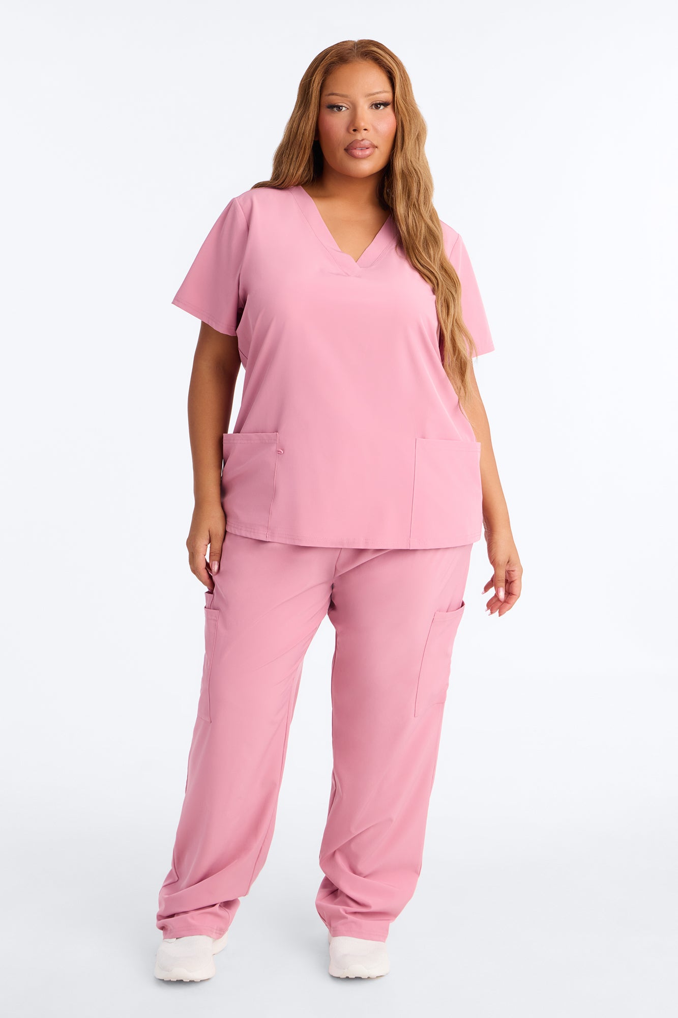 On Call Stretch Uniform Scrub Set - Mauve