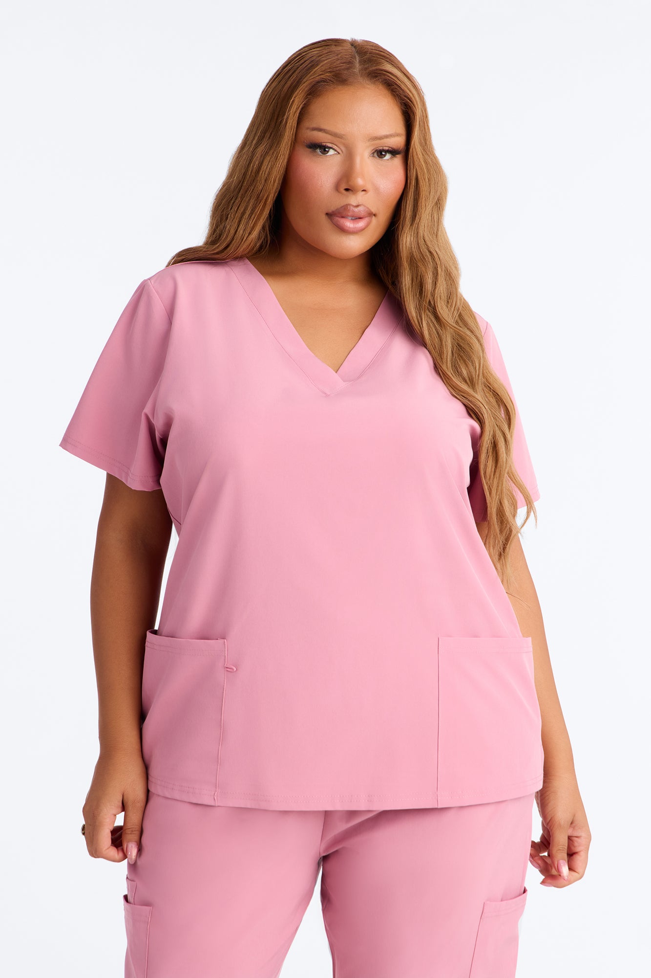 On Call Stretch Uniform Scrub Set - Mauve