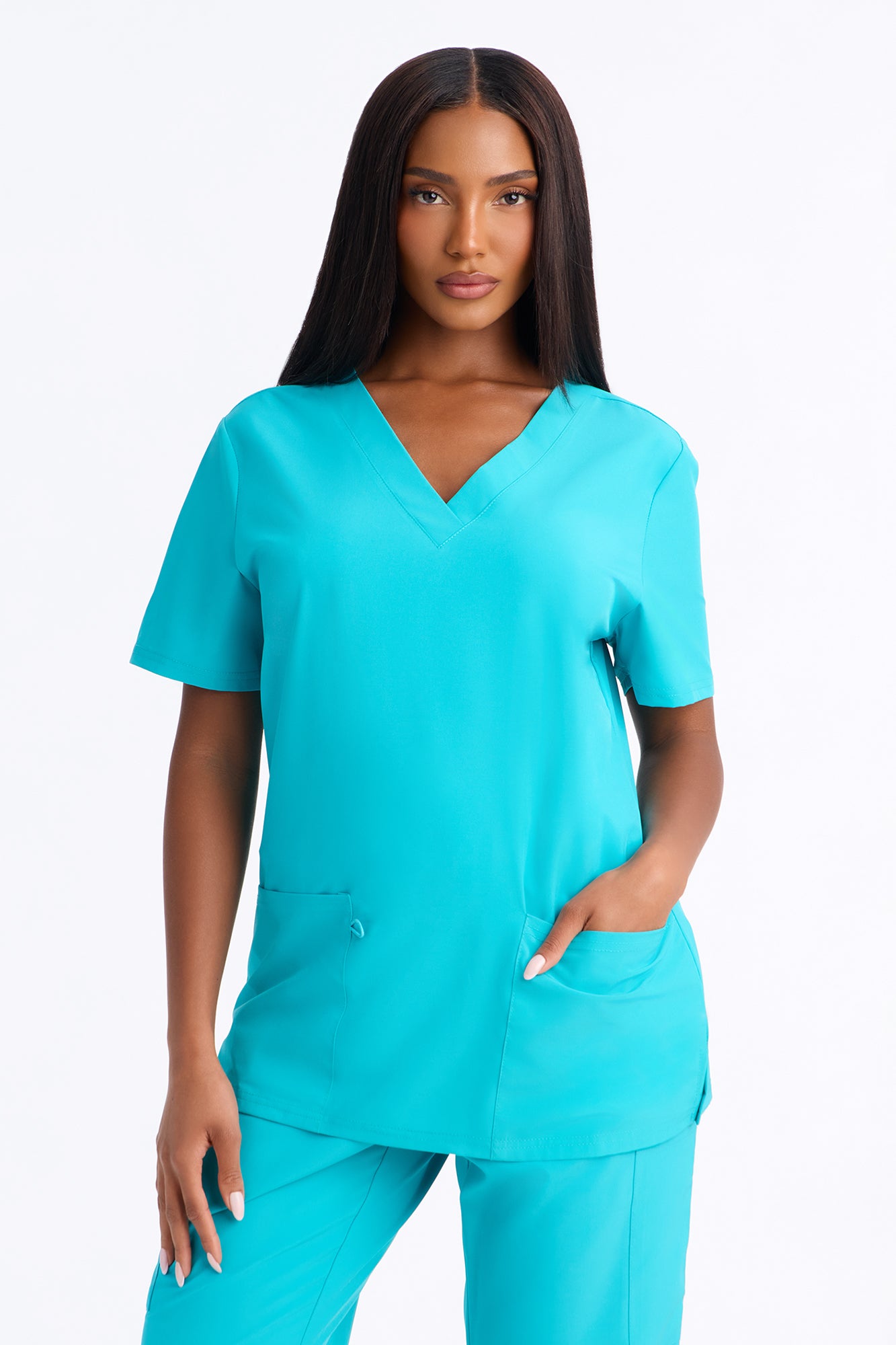 On Call Stretch Uniform Scrub Set - Teal