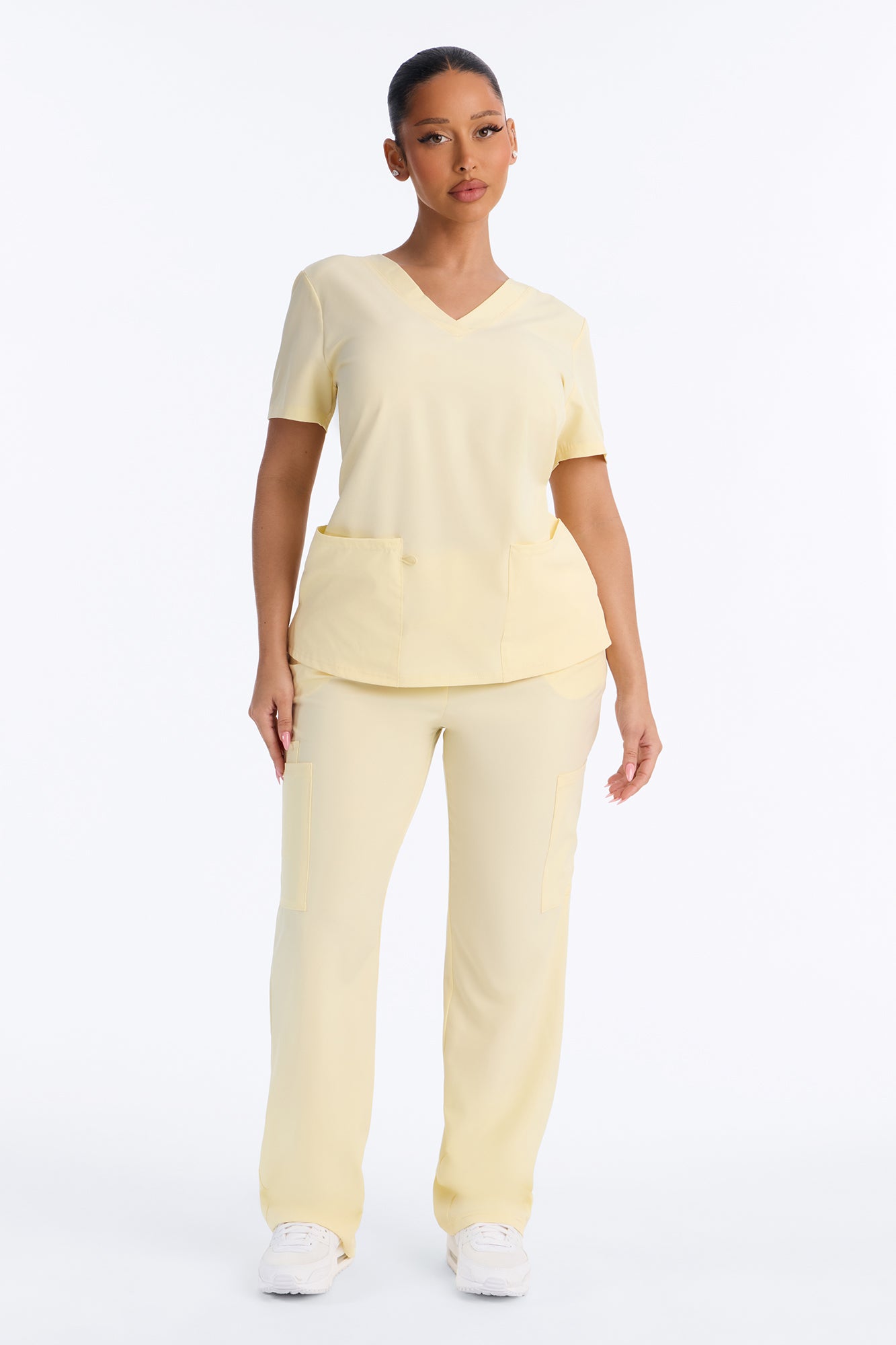On Call Stretch Uniform Scrub Set - Yellow