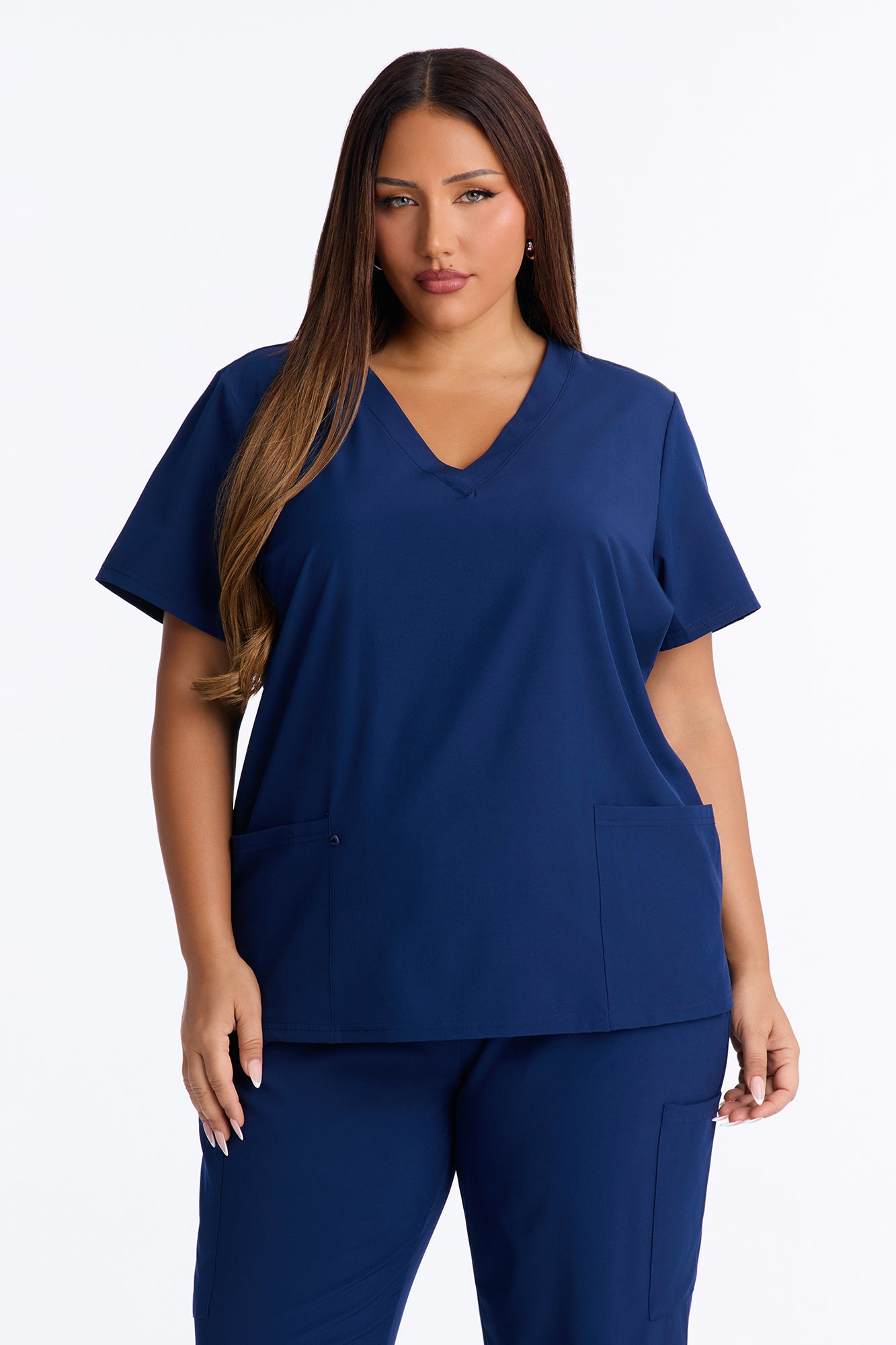 On Call Jogger Stretch Uniform Scrub Set - Navy