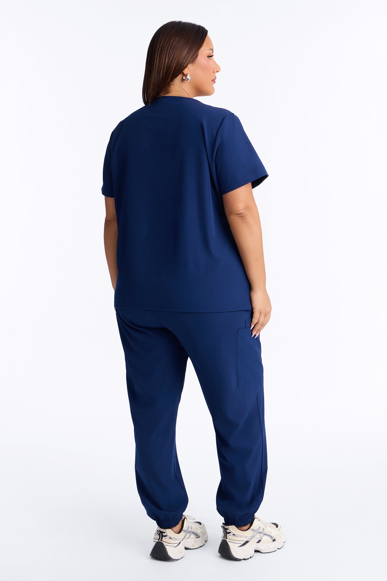 On Call Jogger Stretch Uniform Scrub Set - Navy