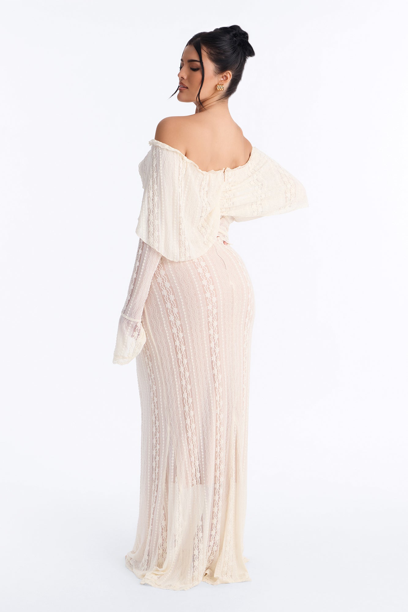 Nayeli Lace Maxi Dress - Cream