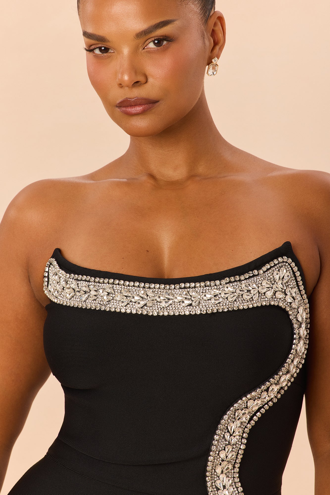 Amber Bandage Gown - Black
