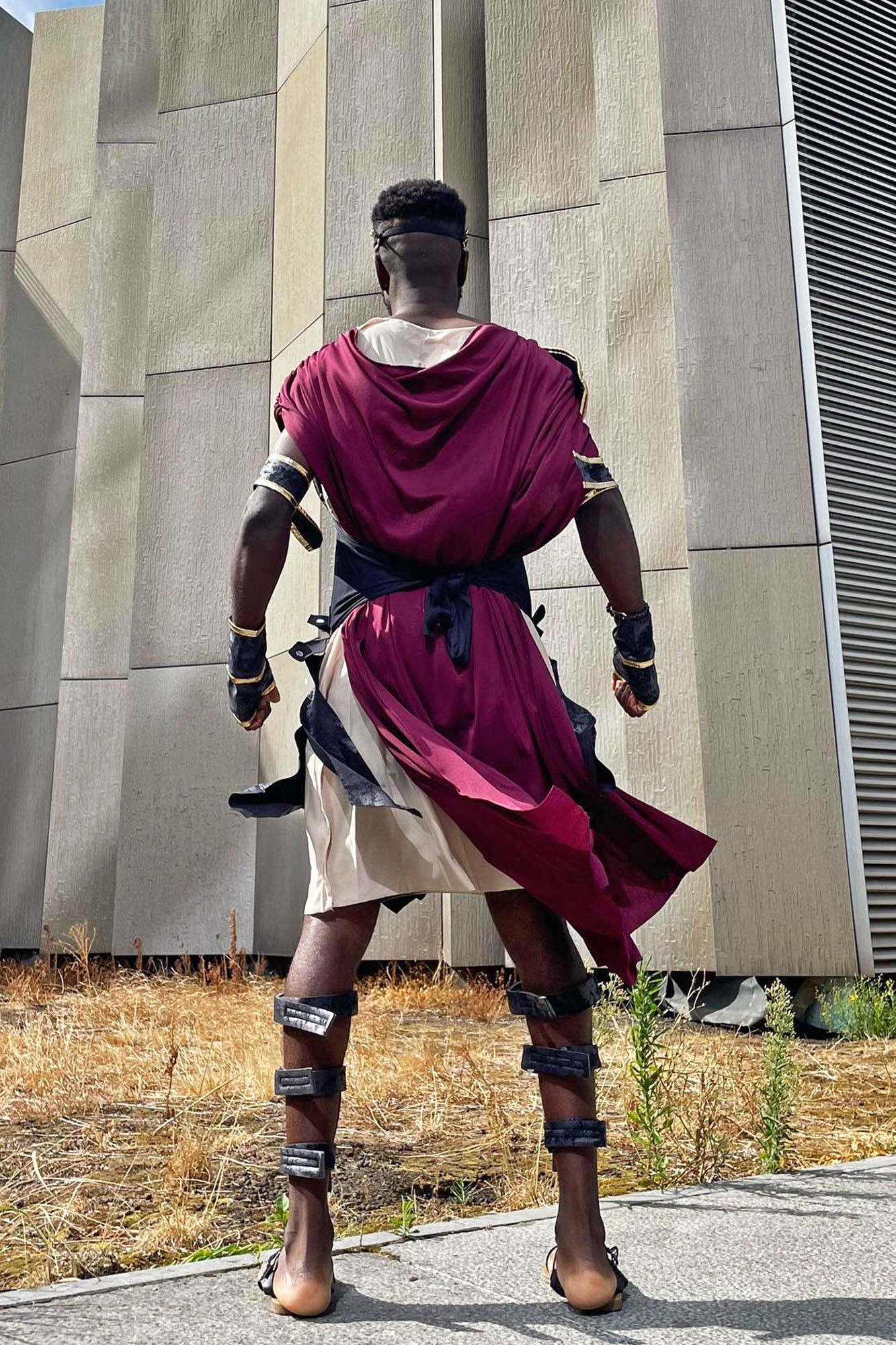 Gladiator Warrior 8 Piece Costume Set - Black/combo