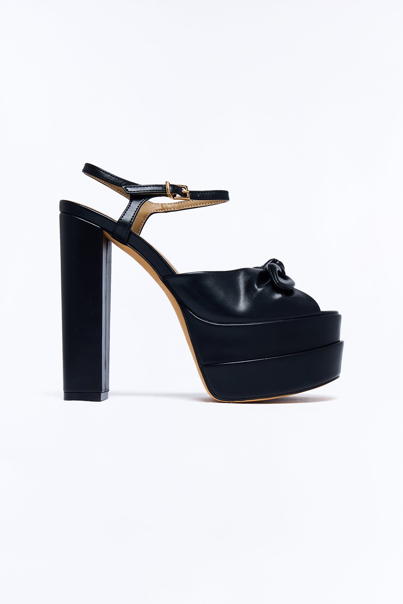 Hallie Ultra Platform Heels - Black
