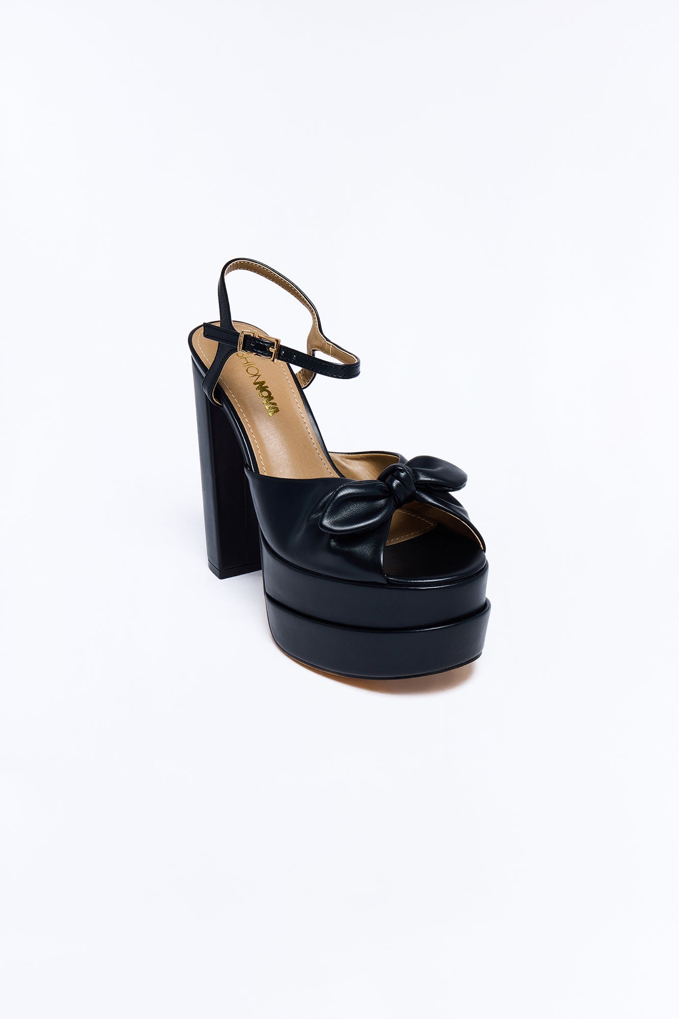 Hallie Ultra Platform Heels - Black
