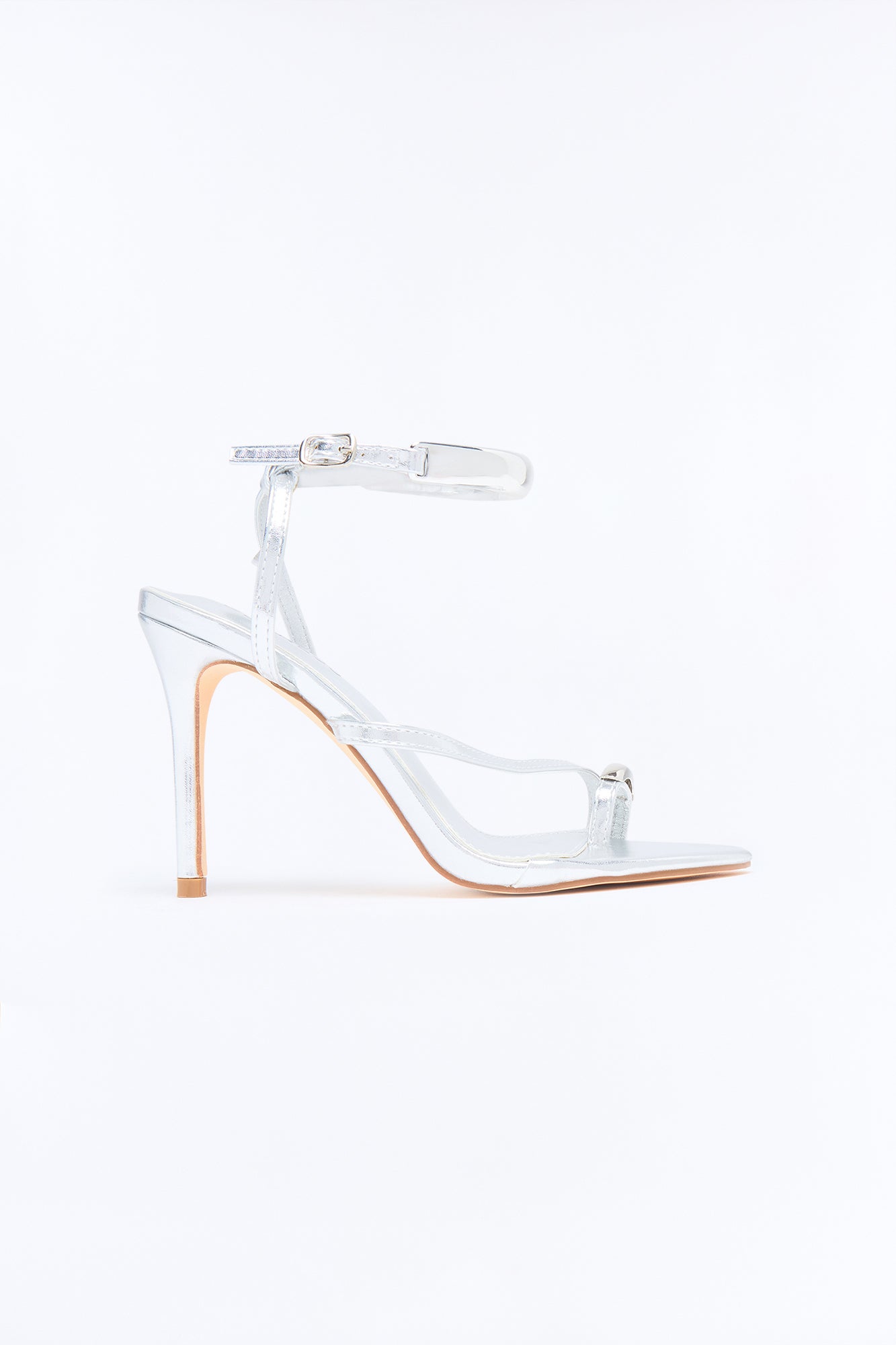 Harmonie Hardware Toe Ring Heels - Silver