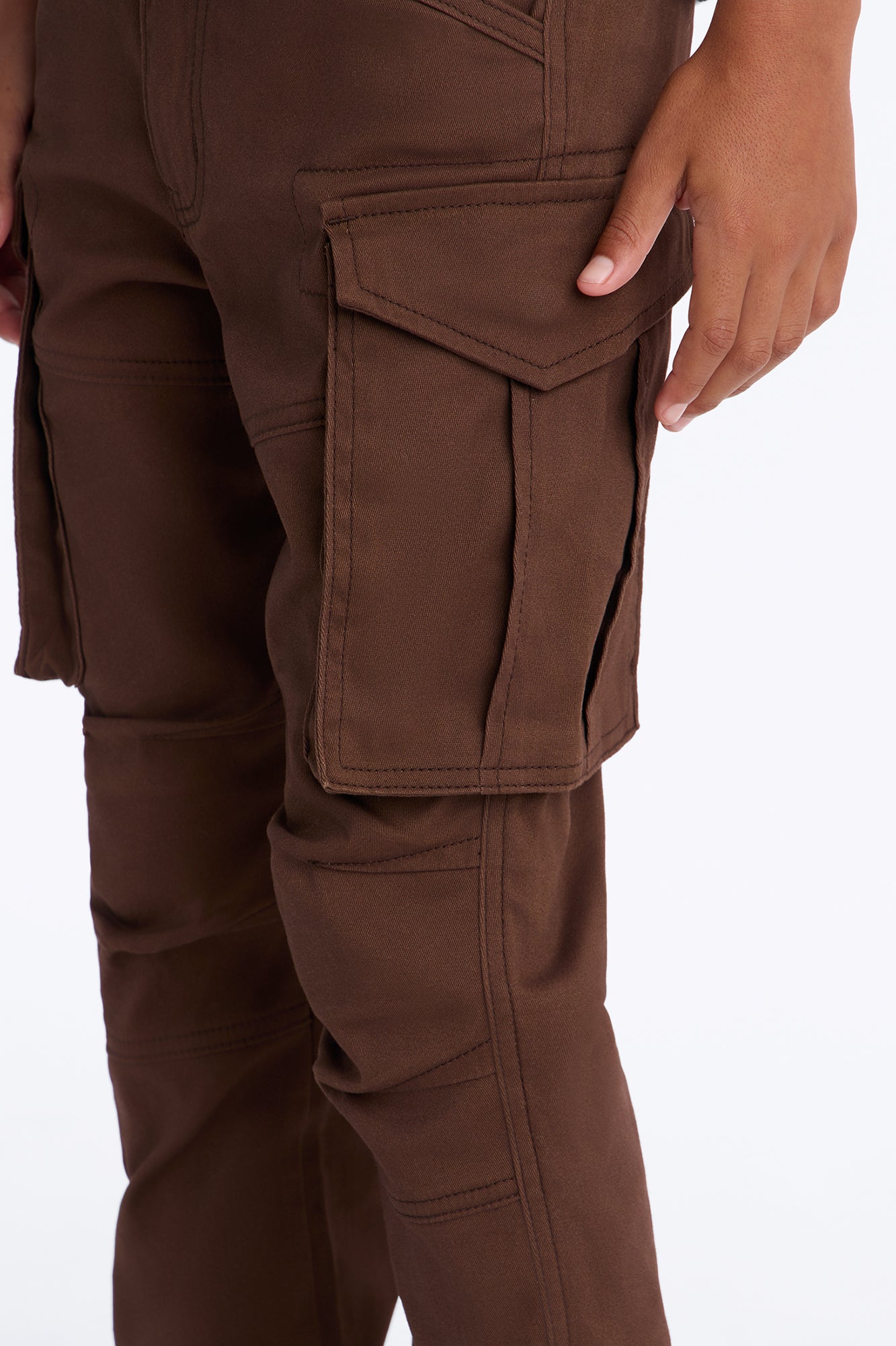 Mini Summer Games Slim Cargo Pants - Brown
