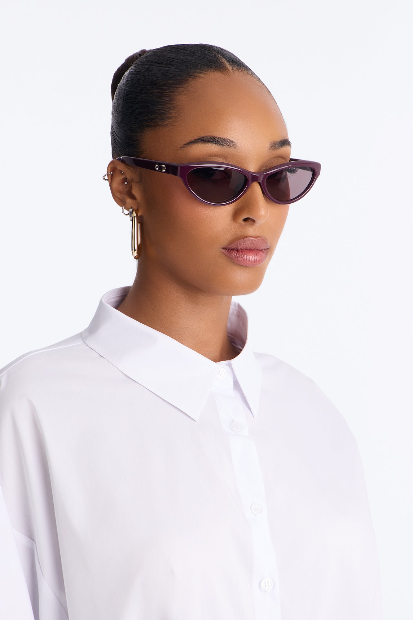 Small Talk Sunglasses - Burgundy