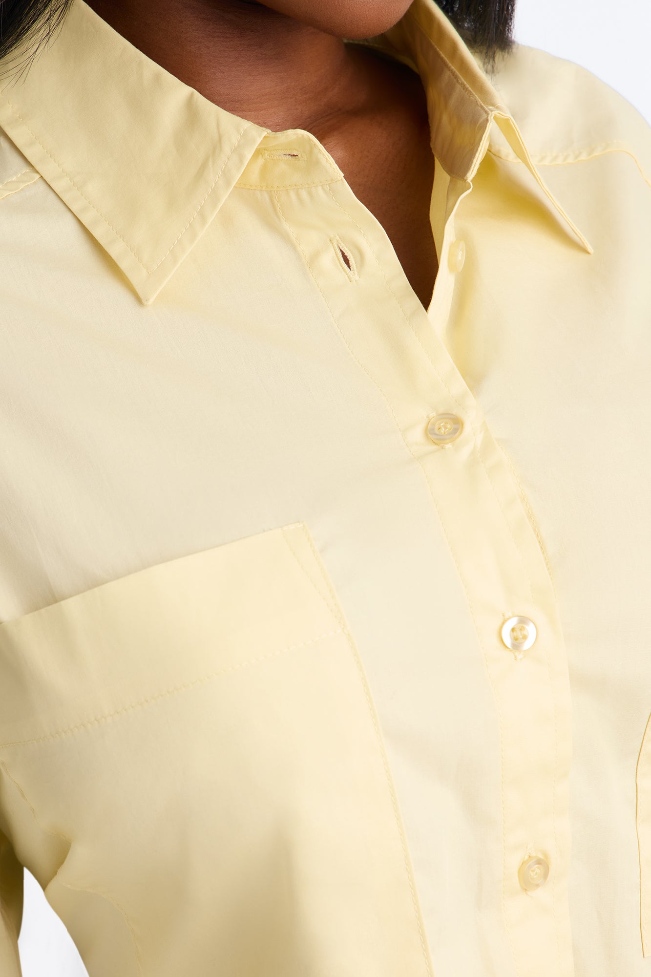 Busy Weekends Poplin Shirt - Butter Yellow