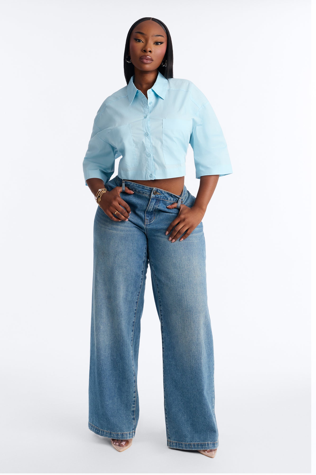 Busy Weekends Poplin Shirt - Light Blue