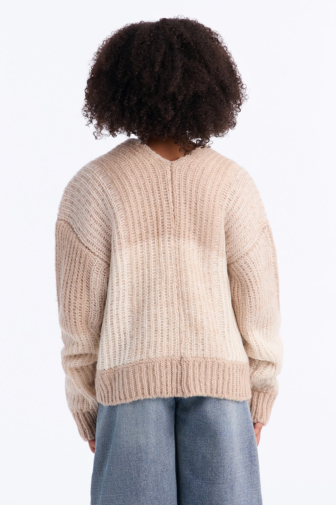 Mini In The City Color Block Cardigan - Cream/combo