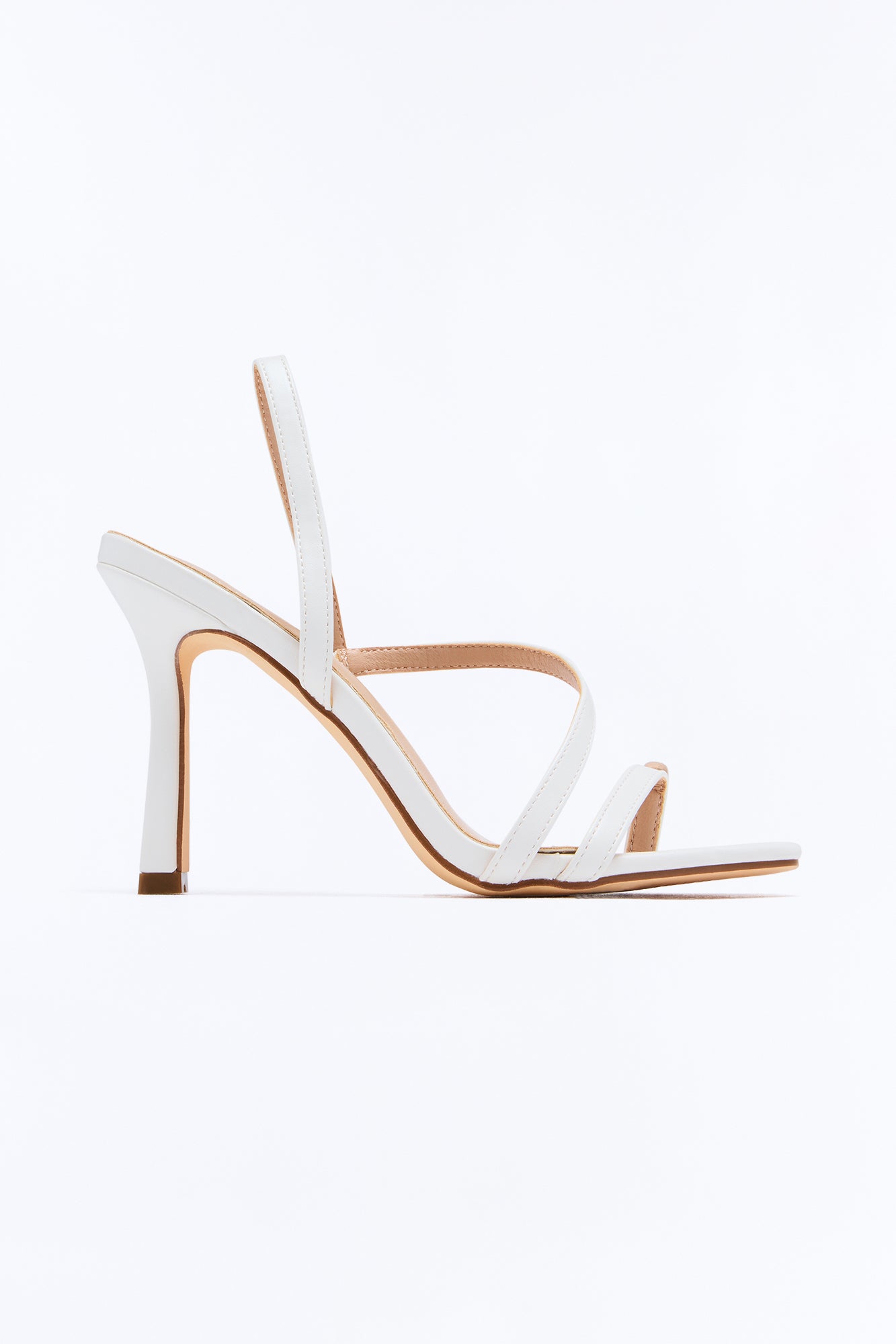 Rayray Toe Ring Slingback Heels - White