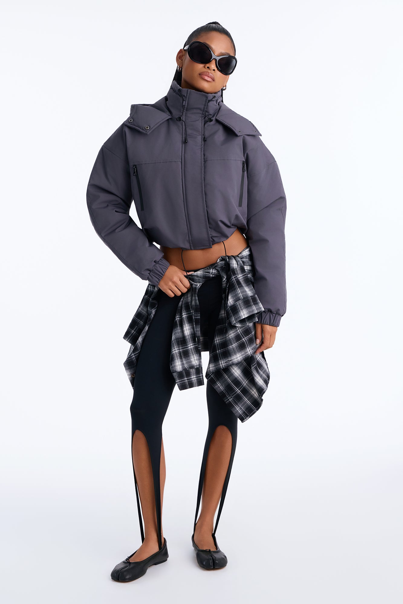Kita Windbreaker Jacket - Charcoal