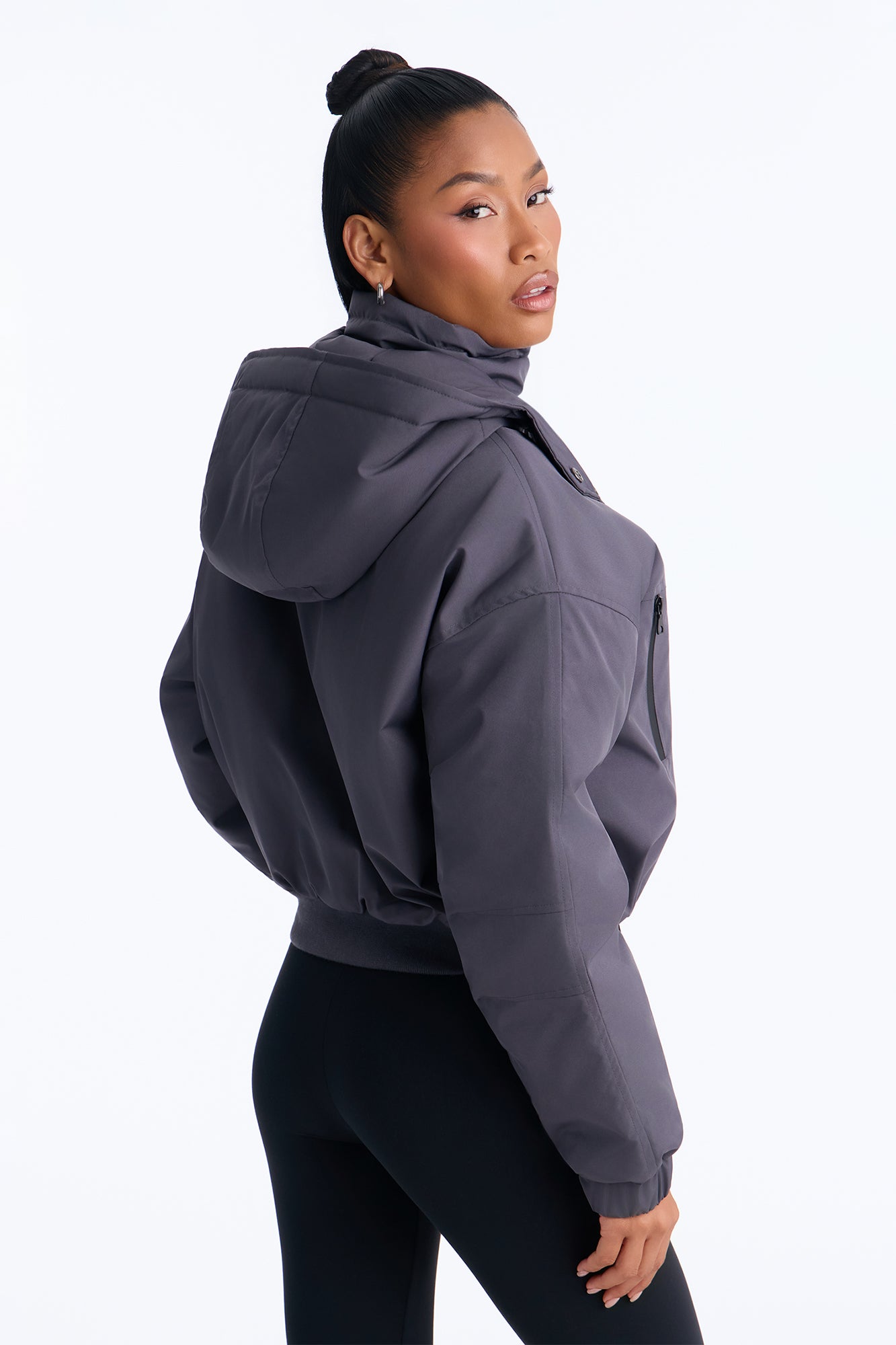 Kita Windbreaker Jacket - Charcoal