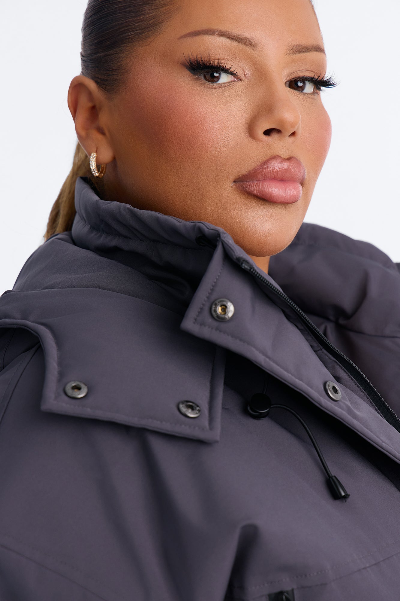 Kita Windbreaker Jacket - Charcoal