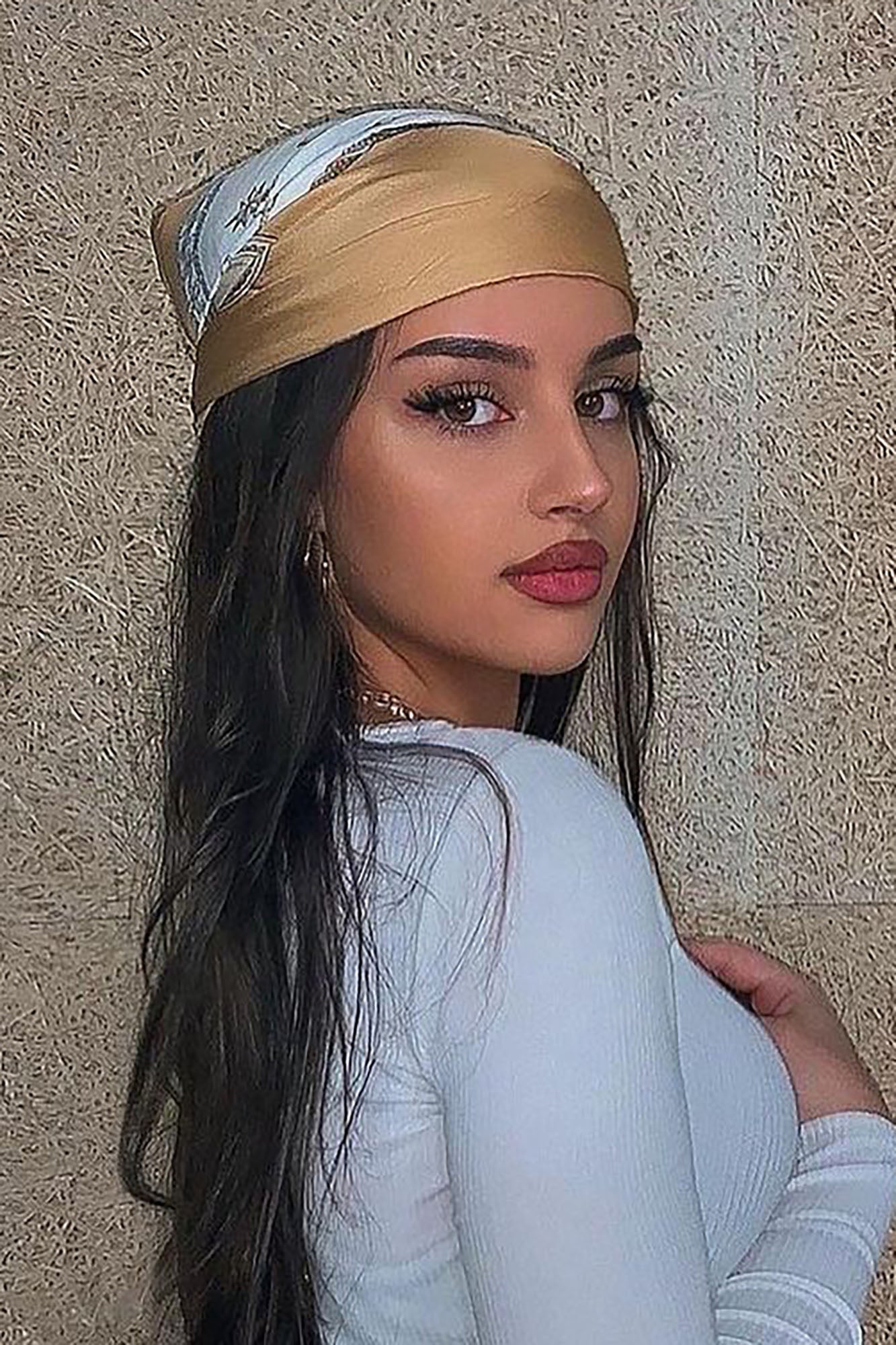 Hairs A Mess Head Scarf - Beige