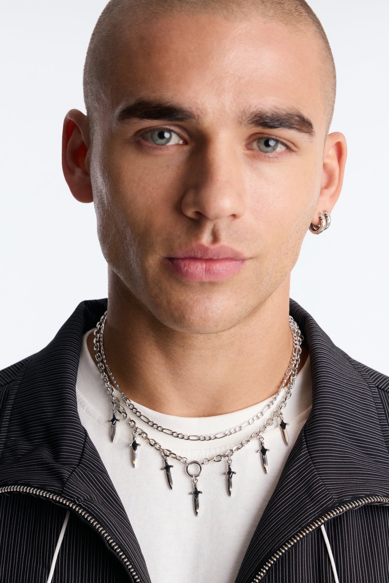 On The Defense Necklace Set - Silver