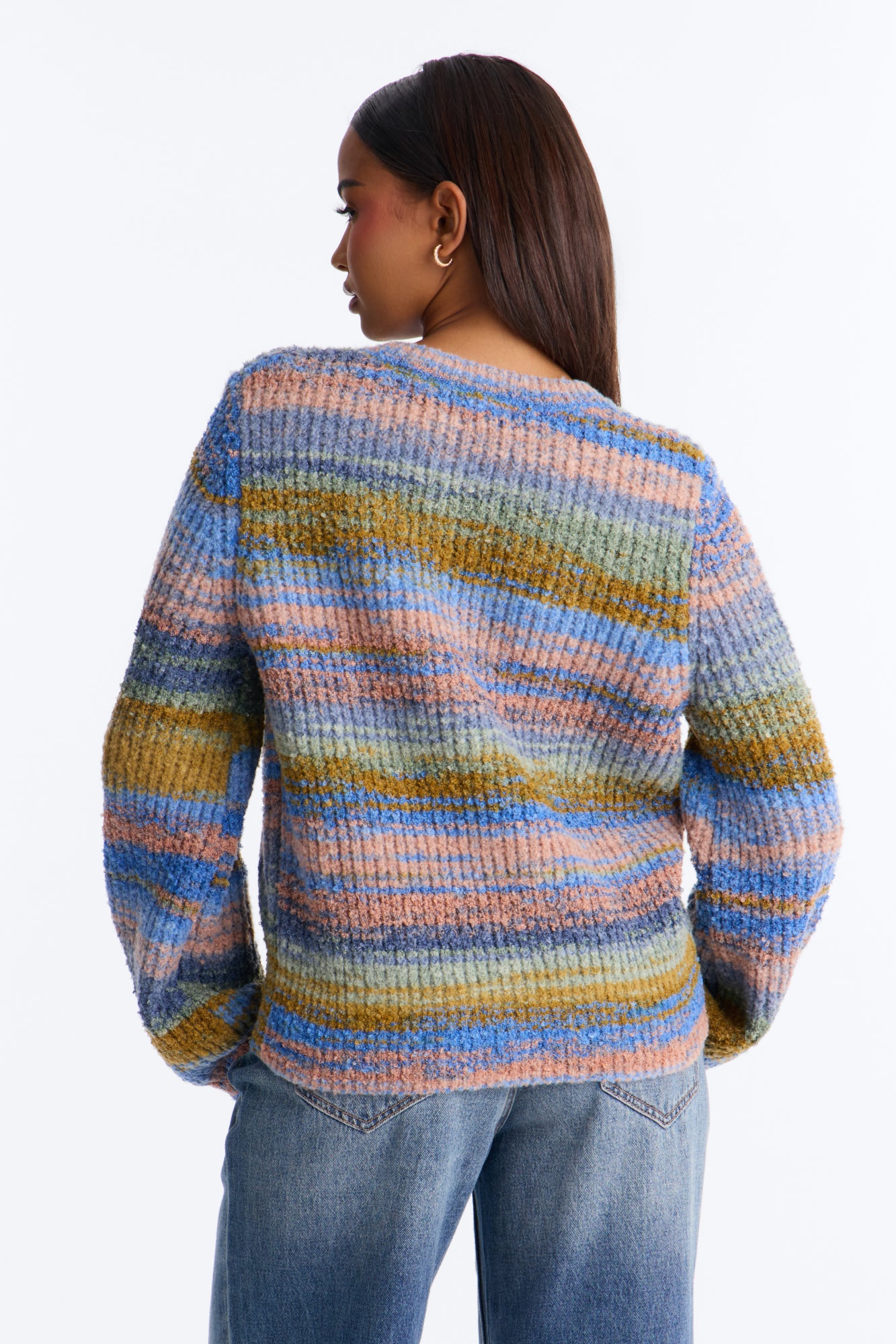 Amber Dusk Multi Stripe Cardigan - Multi Color