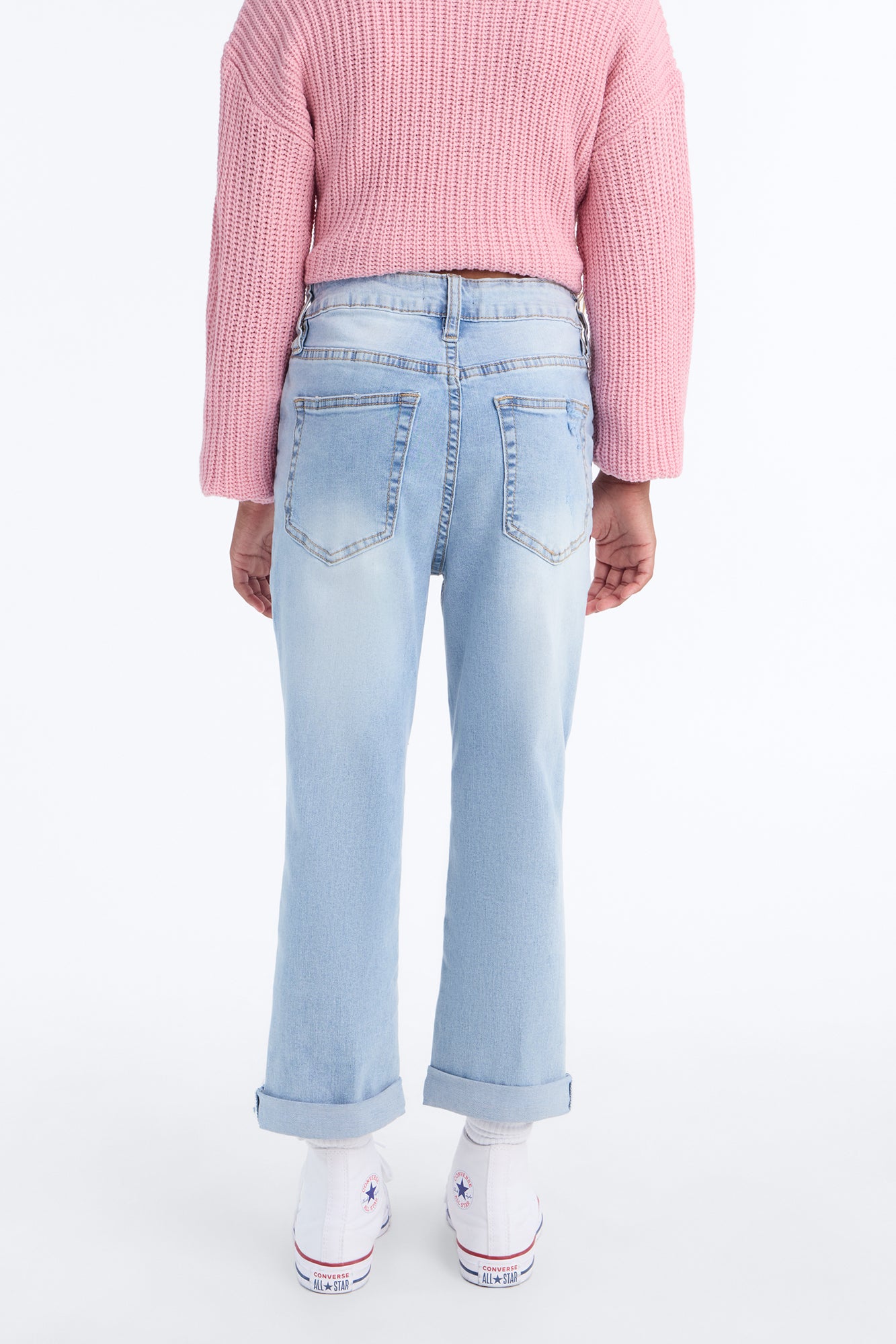 Mini Keep Coming Back Boyfriend Jeans - Light Blue Wash