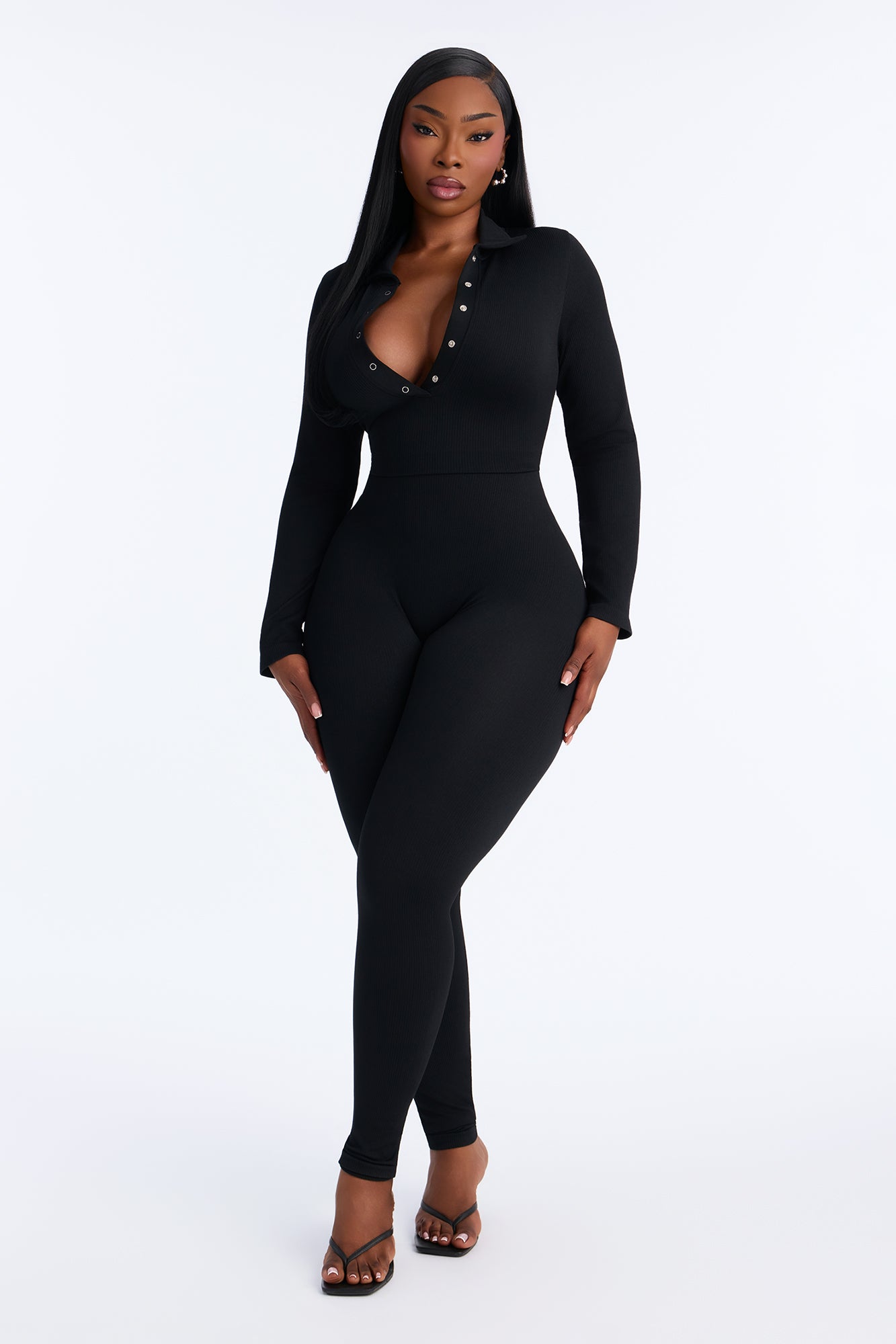 Back To It Seamless Jumpsuit - Black