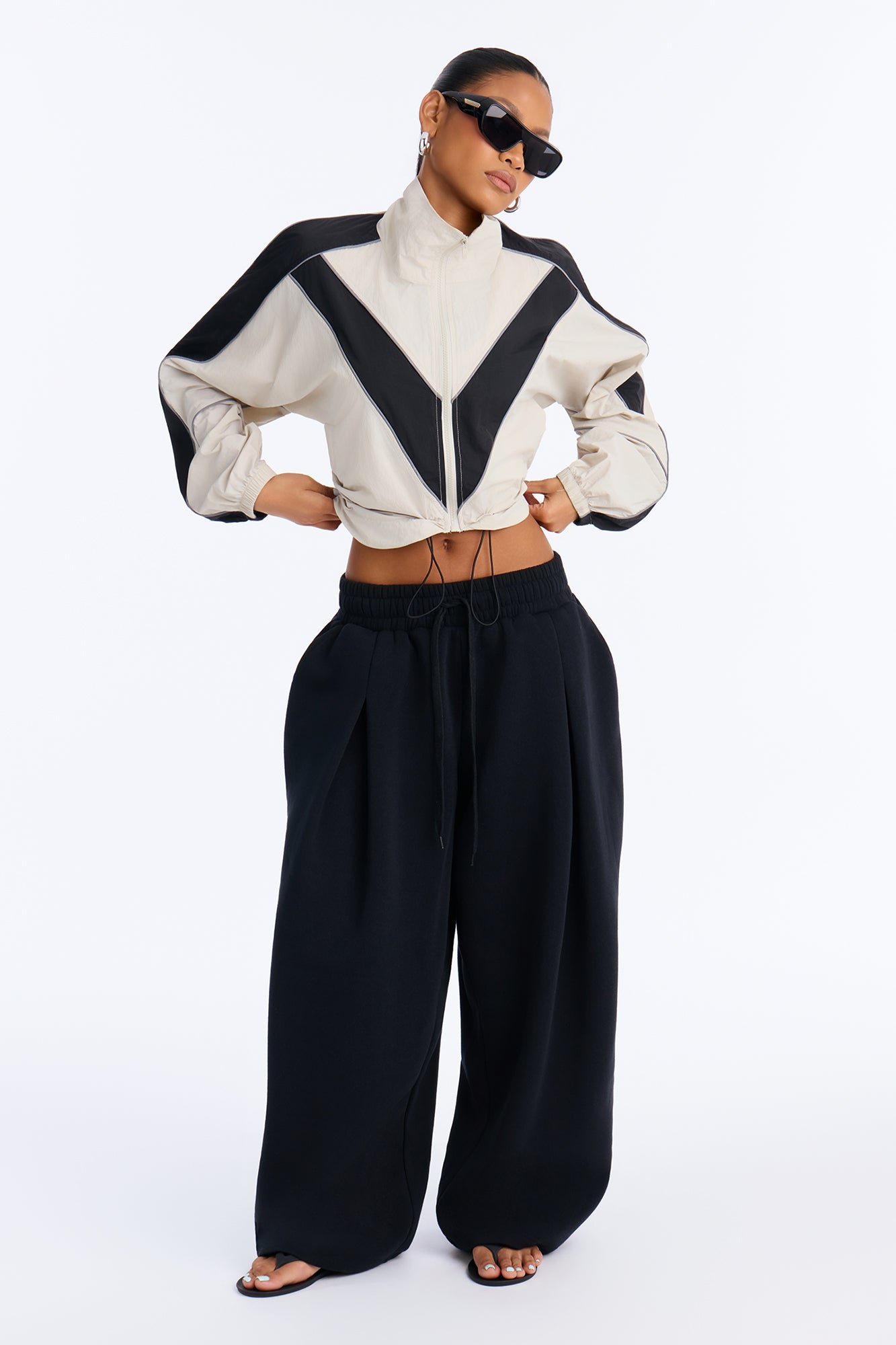 Rachel Barrel Lounge Pant - Black