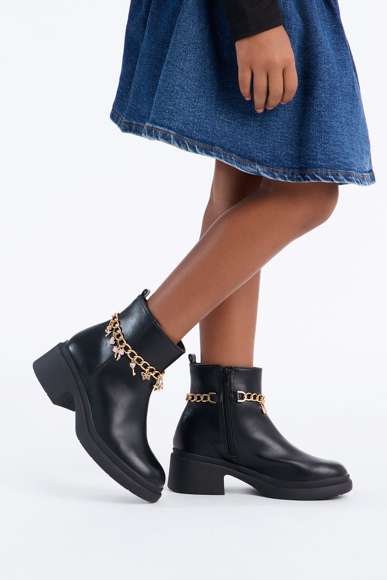 Mini Steve Madden Jramira Charm Boot - Black