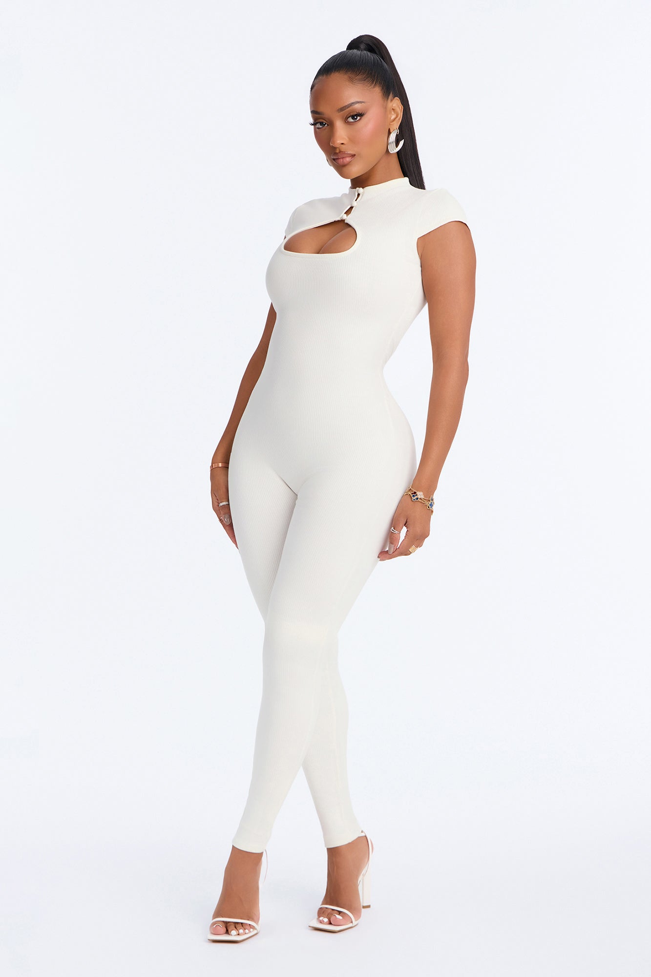 Gigi Snatched Jumpsuit - Ivory