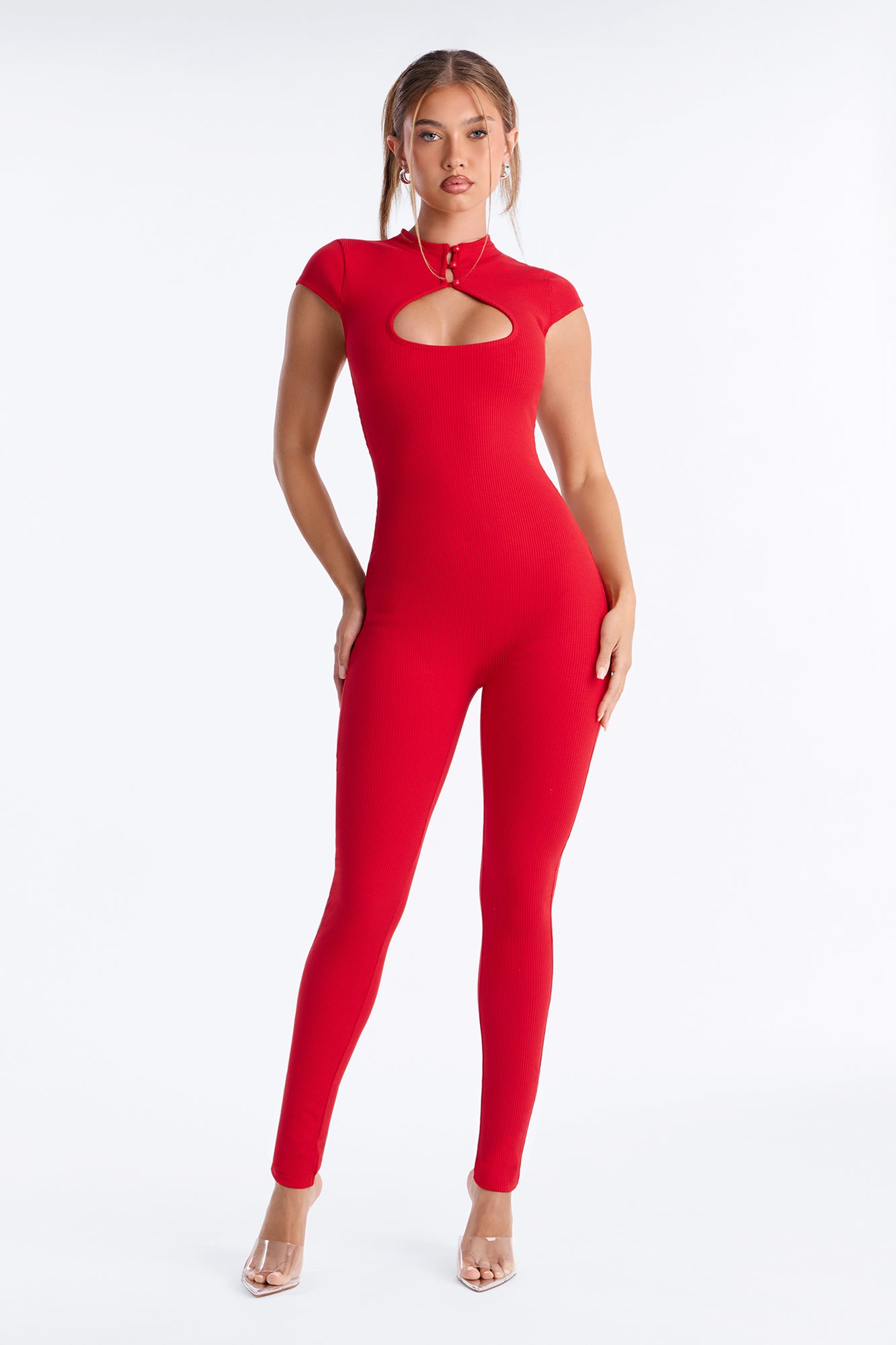 Gigi Snatched Jumpsuit - Red