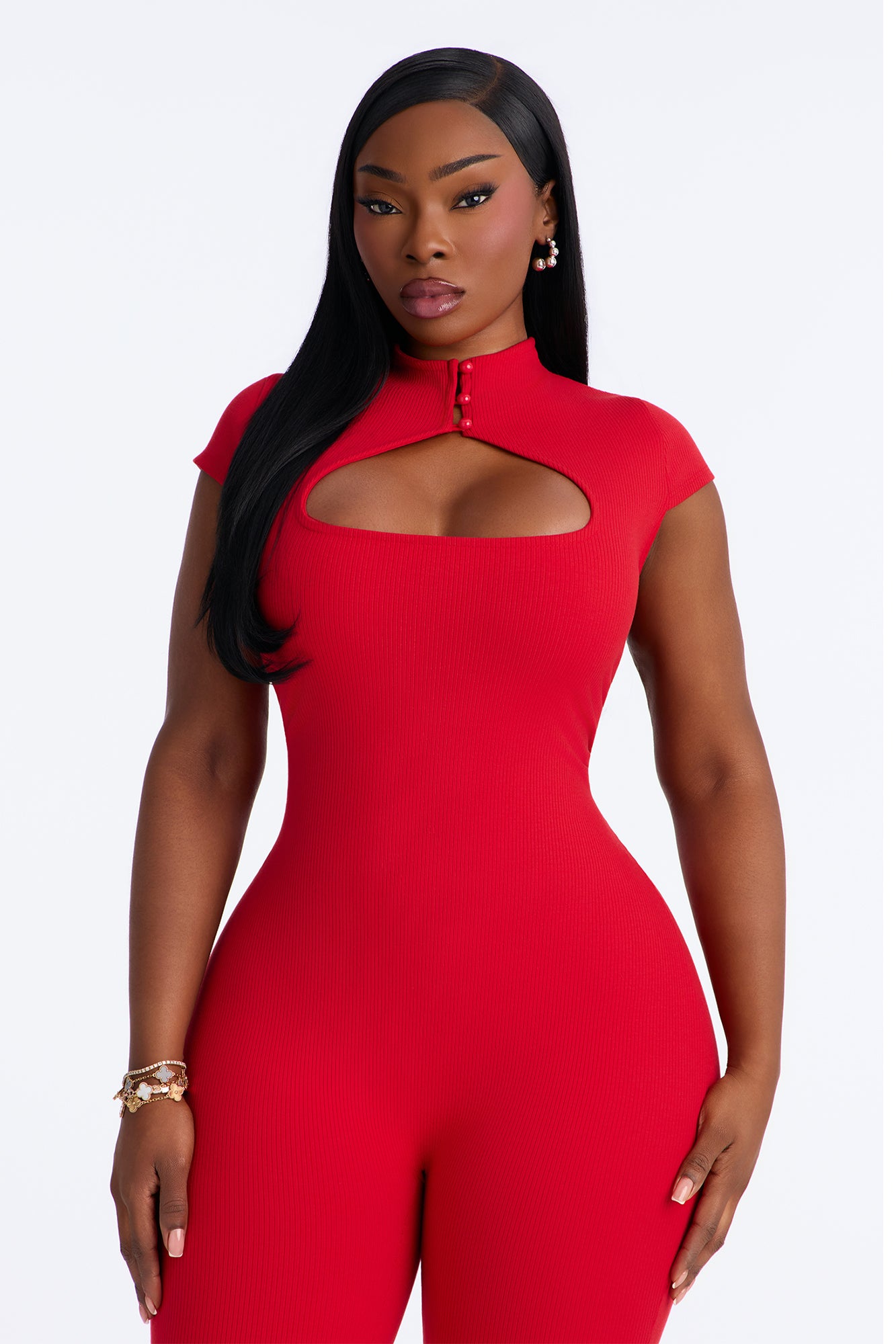 Gigi Snatched Jumpsuit - Red