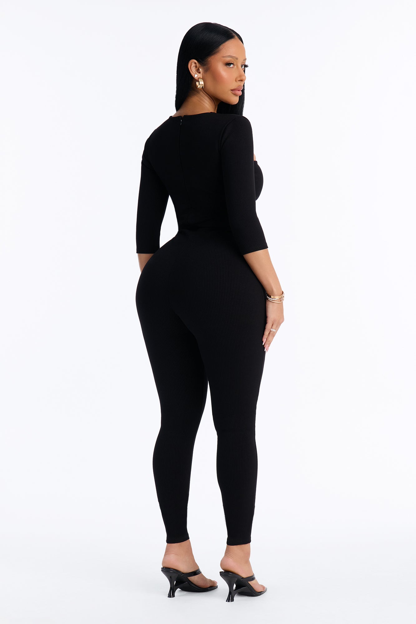 Alessia Snatched Jumpsuit - Black